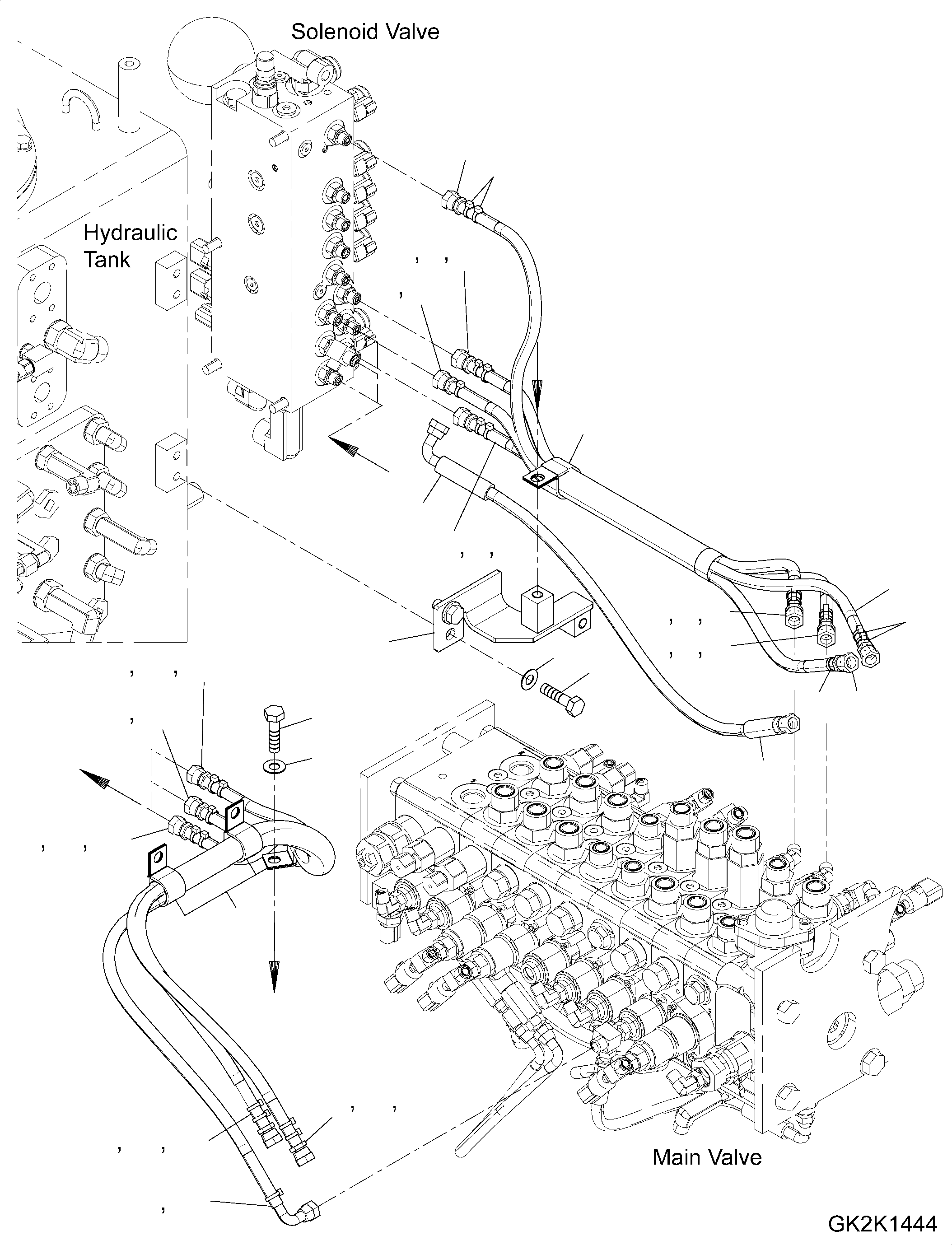 Шланг в сборе 20J-62-51180 KOMATSU