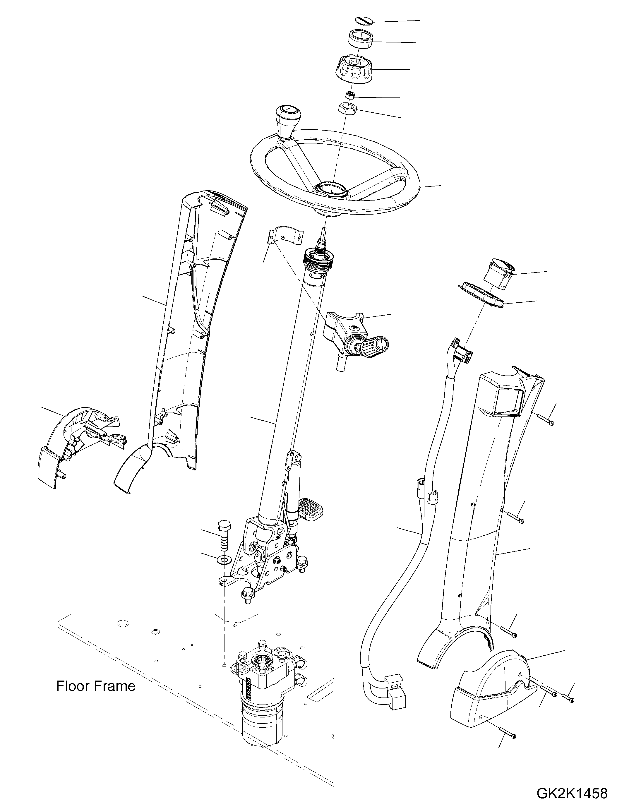 Steering Column Assembly 20J-40-51100 KOMATSU