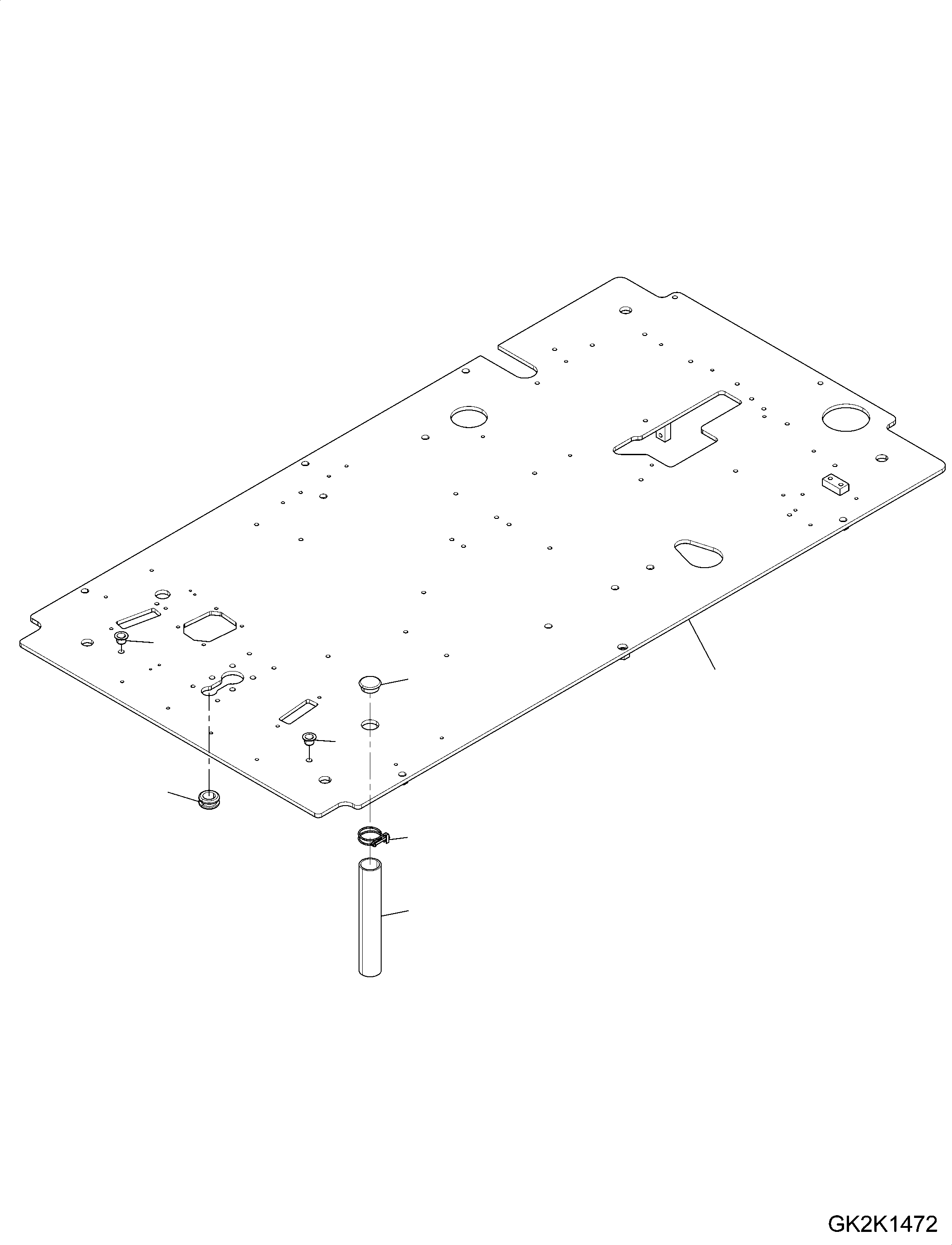 Plate, Floor Frame 20J-43-51151 KOMATSU