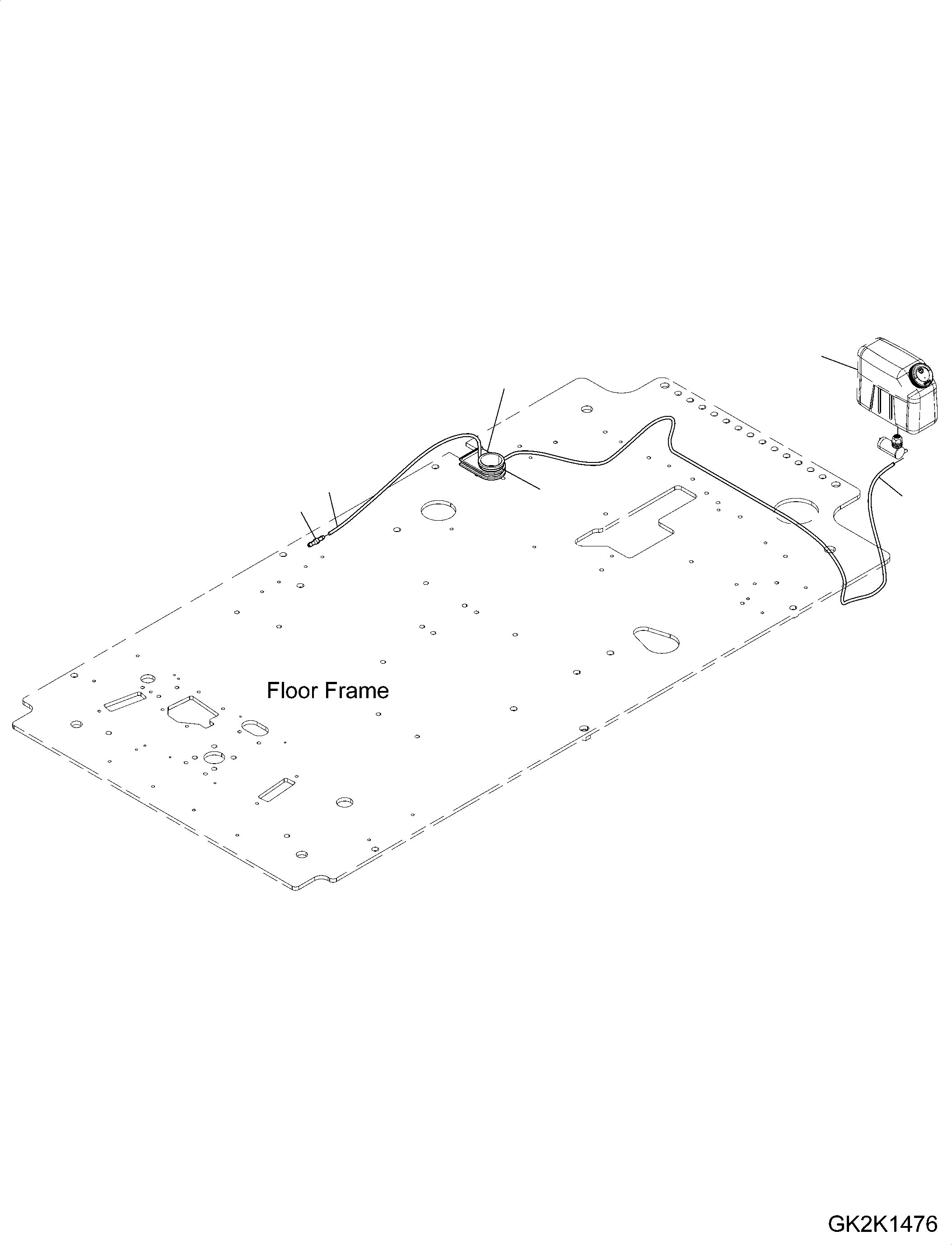 Washer Tank (20J-07-56100) KOMATSU
