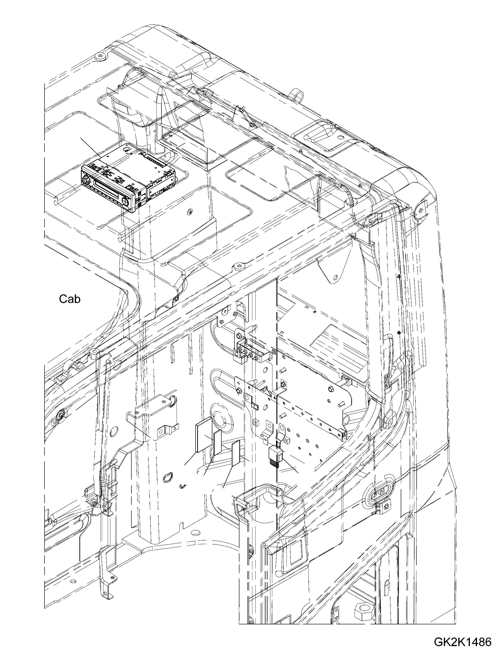Radio, Remote Control 421-07-H4170 KOMATSU