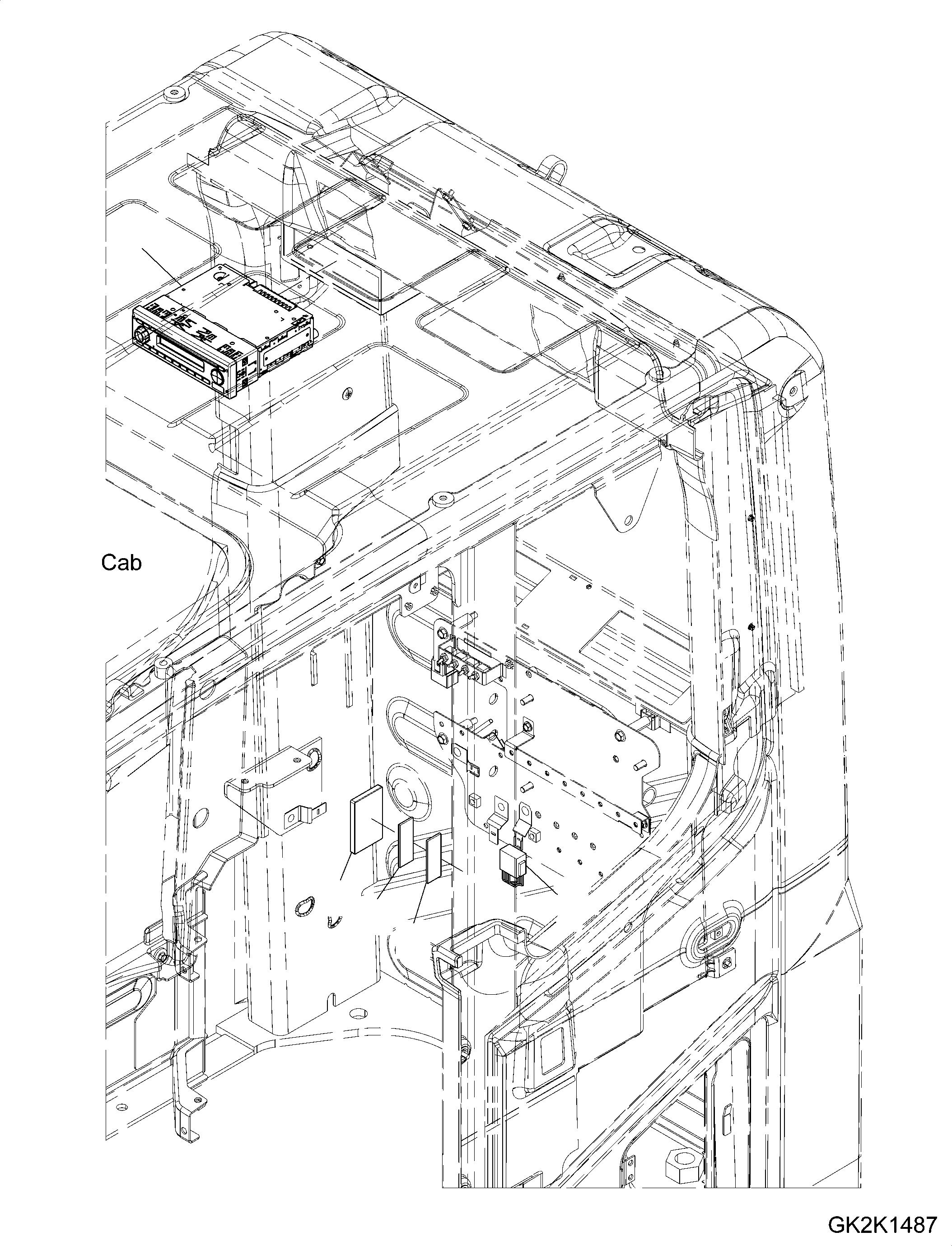 Switch, Radio, 24V 20J-06-51420 KOMATSU