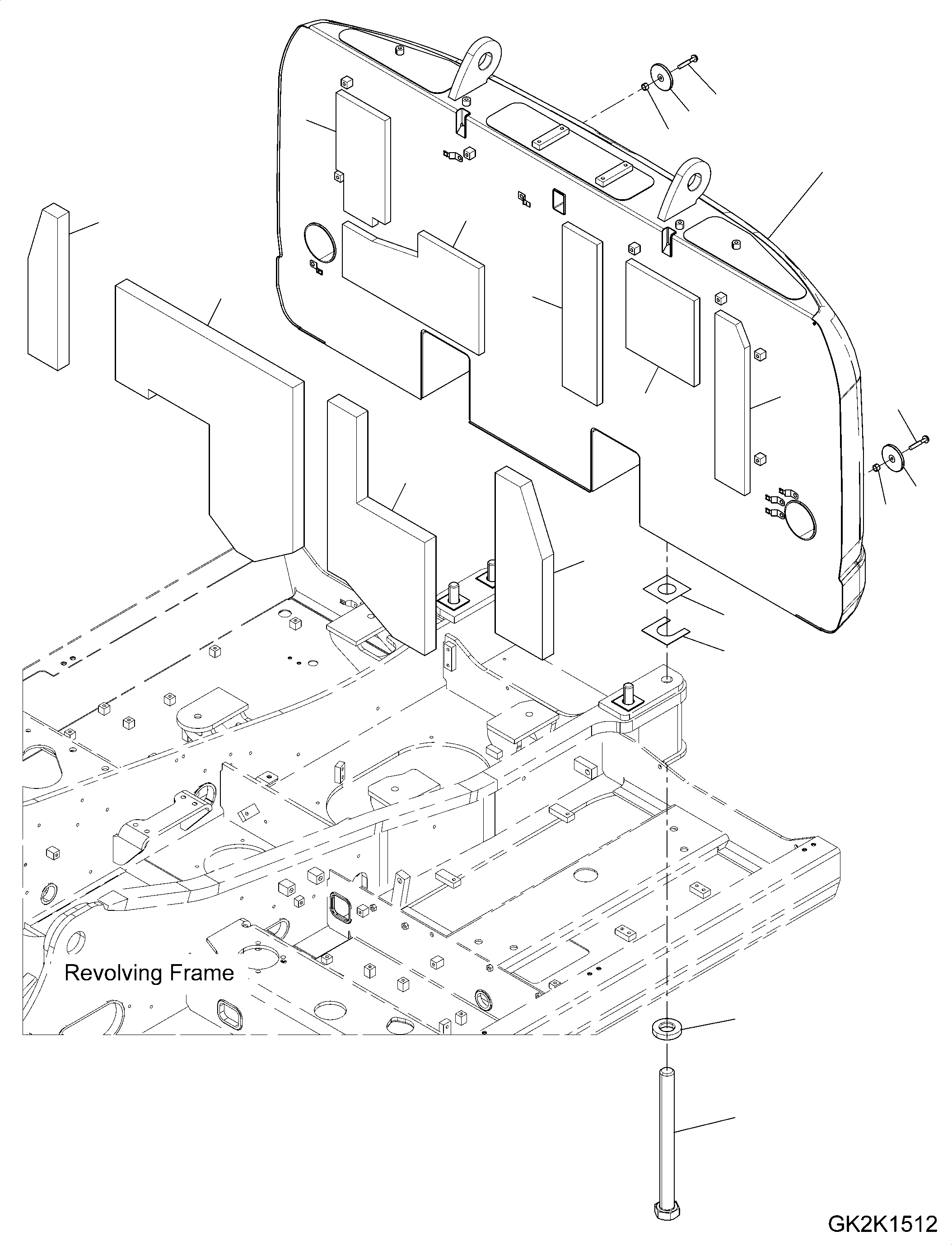 Counterweight 20J-46-54111 KOMATSU