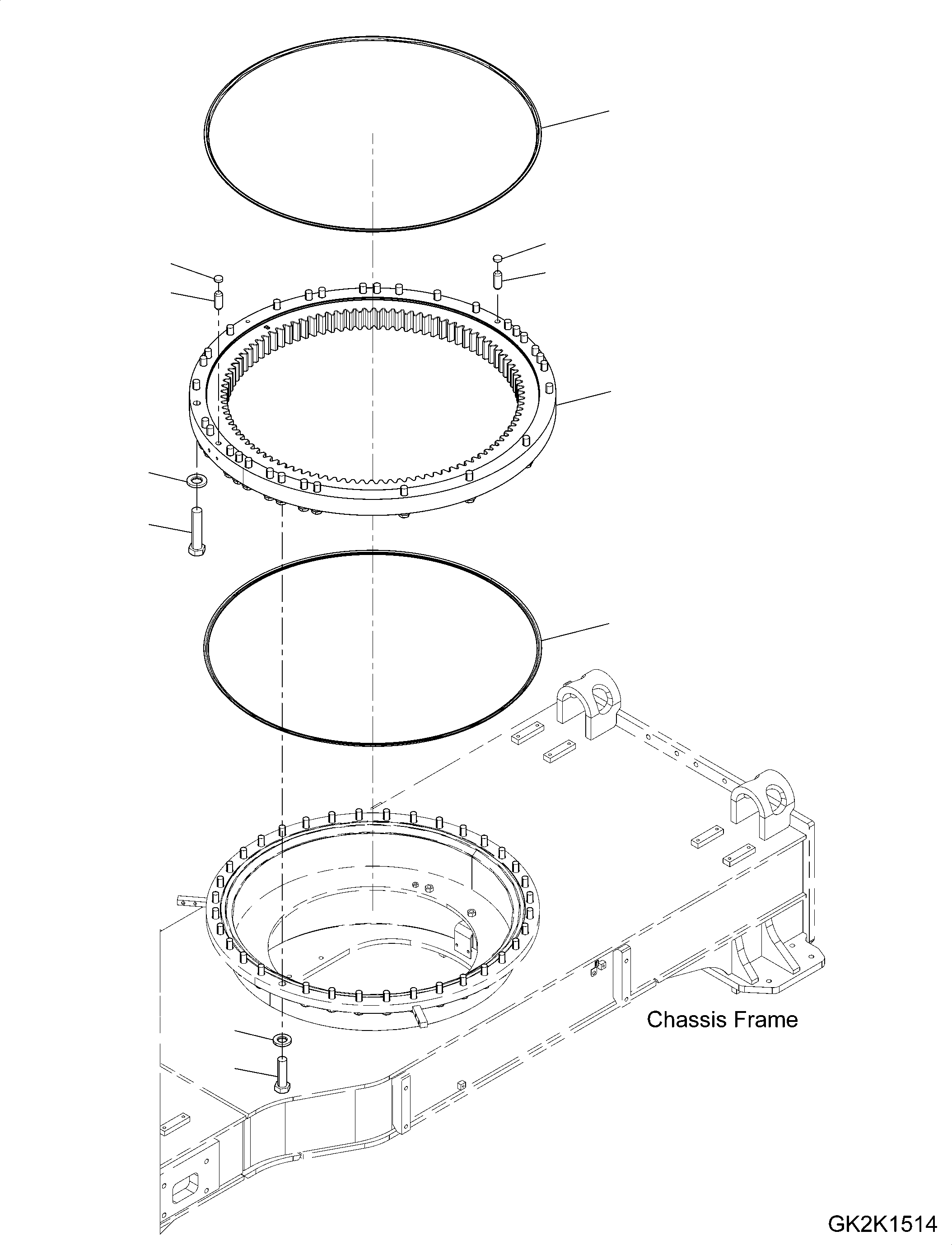 Swing Circle 21K-25-00111 KOMATSU