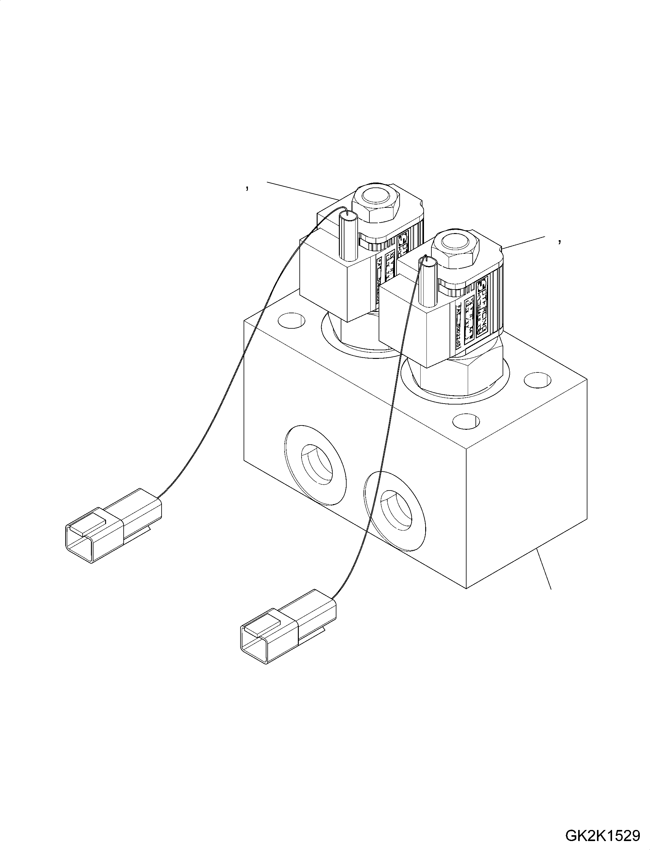 Solenoid Valve Assembly 20J-60-11451 KOMATSU