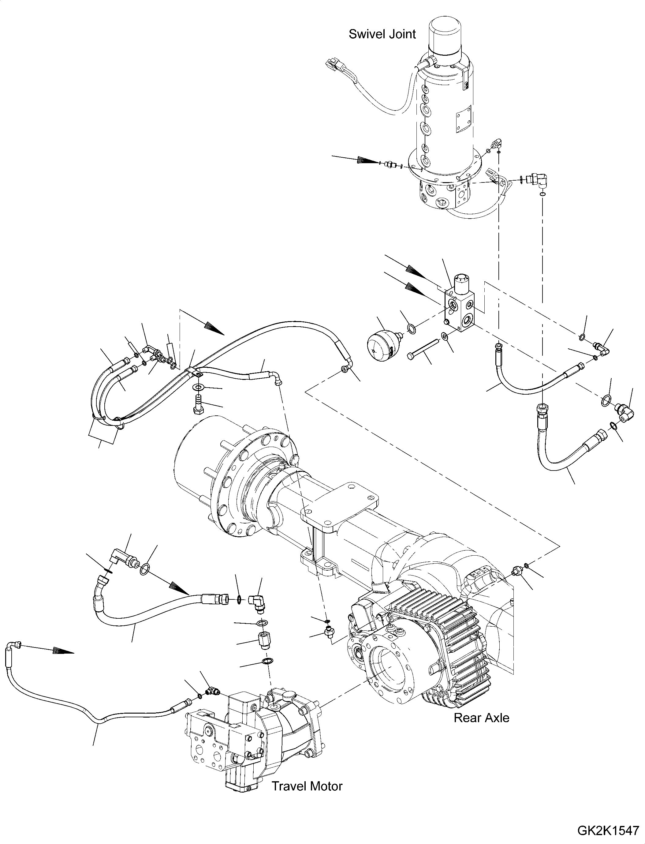шланг 02774-005A4 KOMATSU