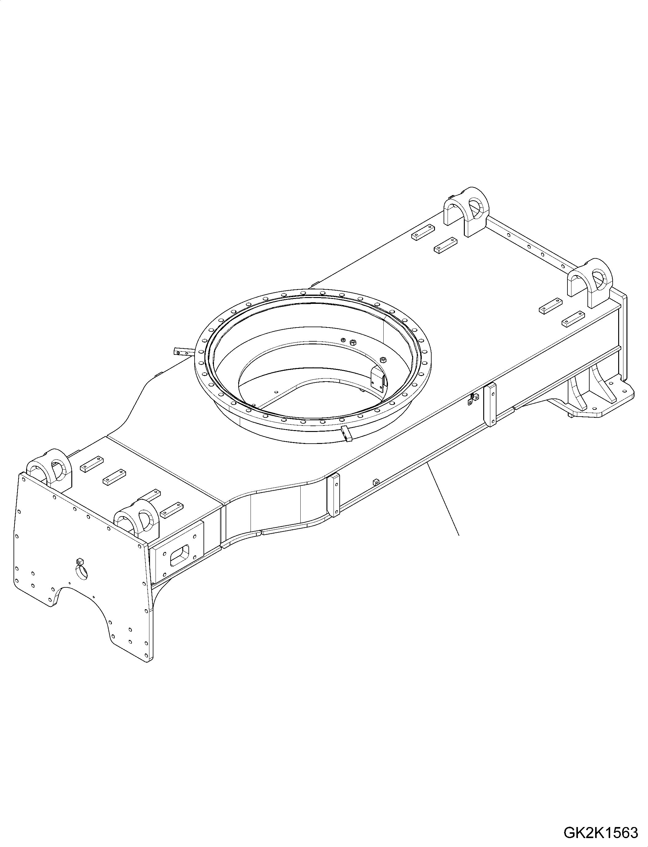 Chassis Frame 20J-47-51001 KOMATSU