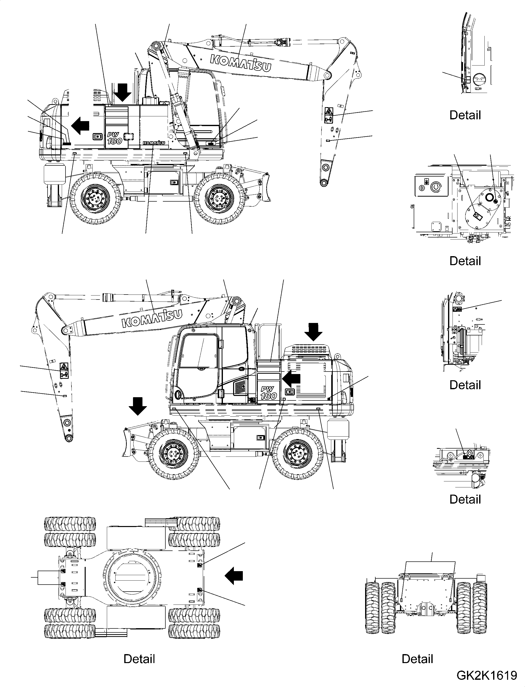 Plate, Certification Mark, Rops for H/E, (Limited Supply) 09620-J2001 KOMATSU