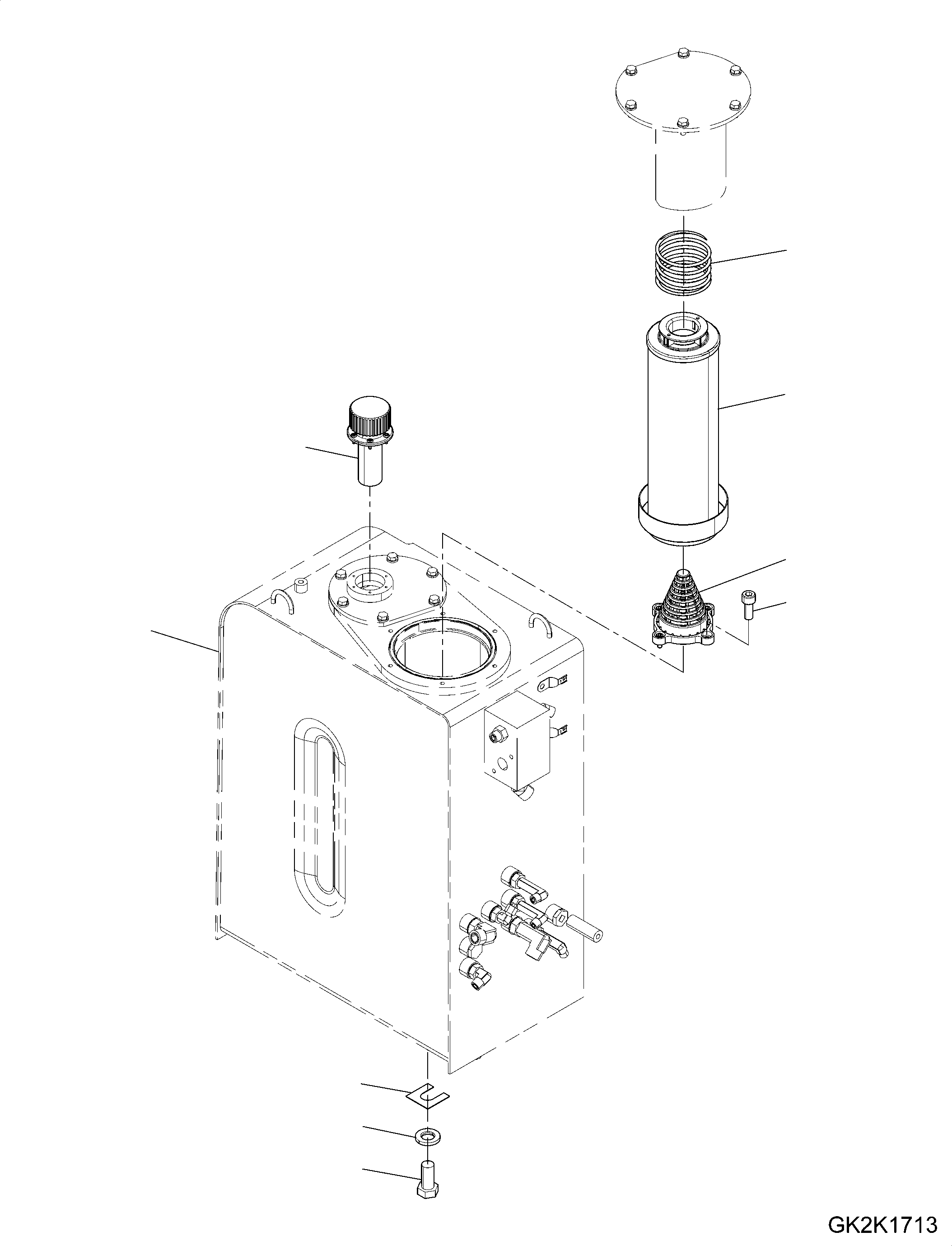 Hydraulic Tank Assembly (20J-60-43210) KOMATSU