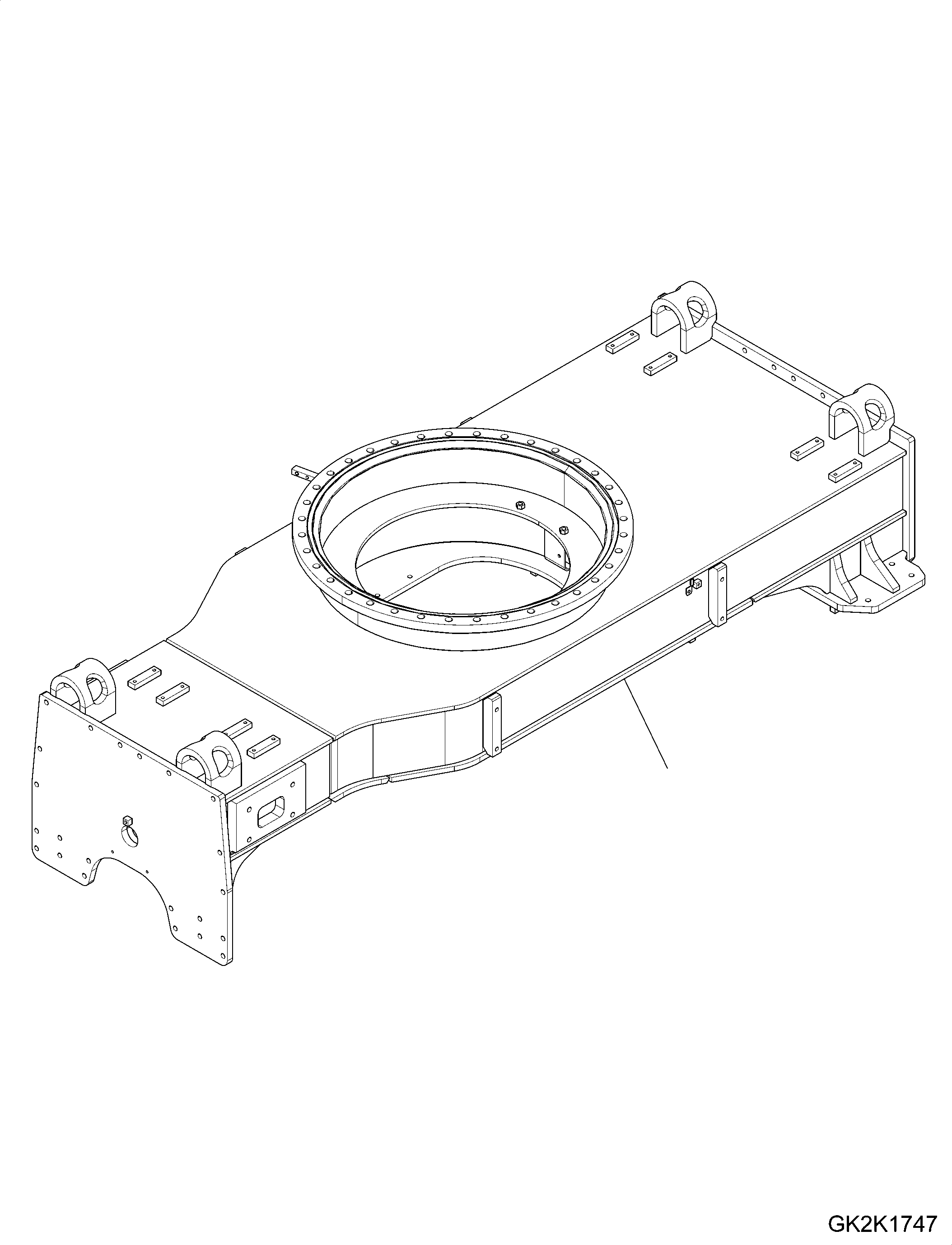 Chassis Frame 20J-47-11451 KOMATSU