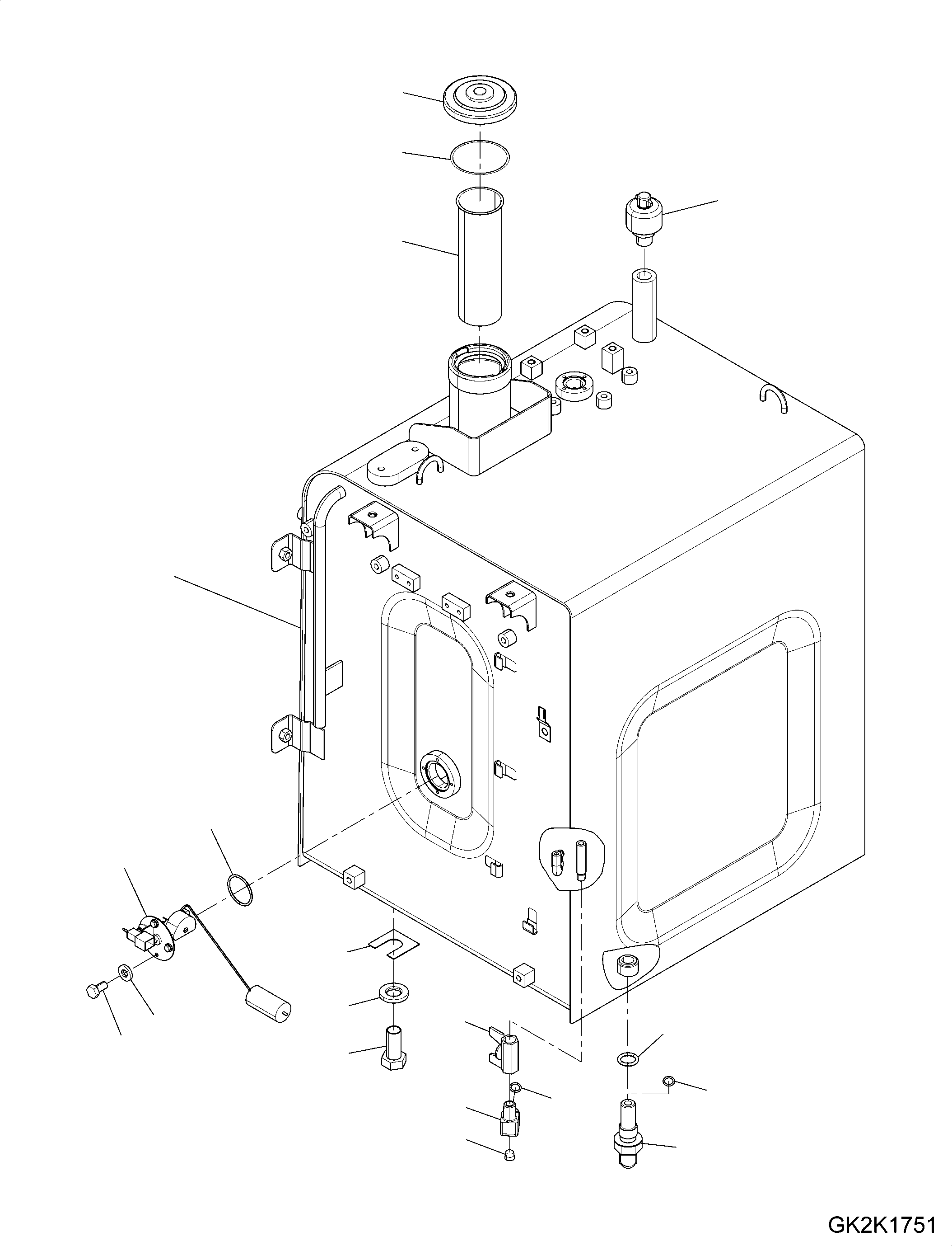 Fuel Tank Assembly 20J-04-41140 KOMATSU