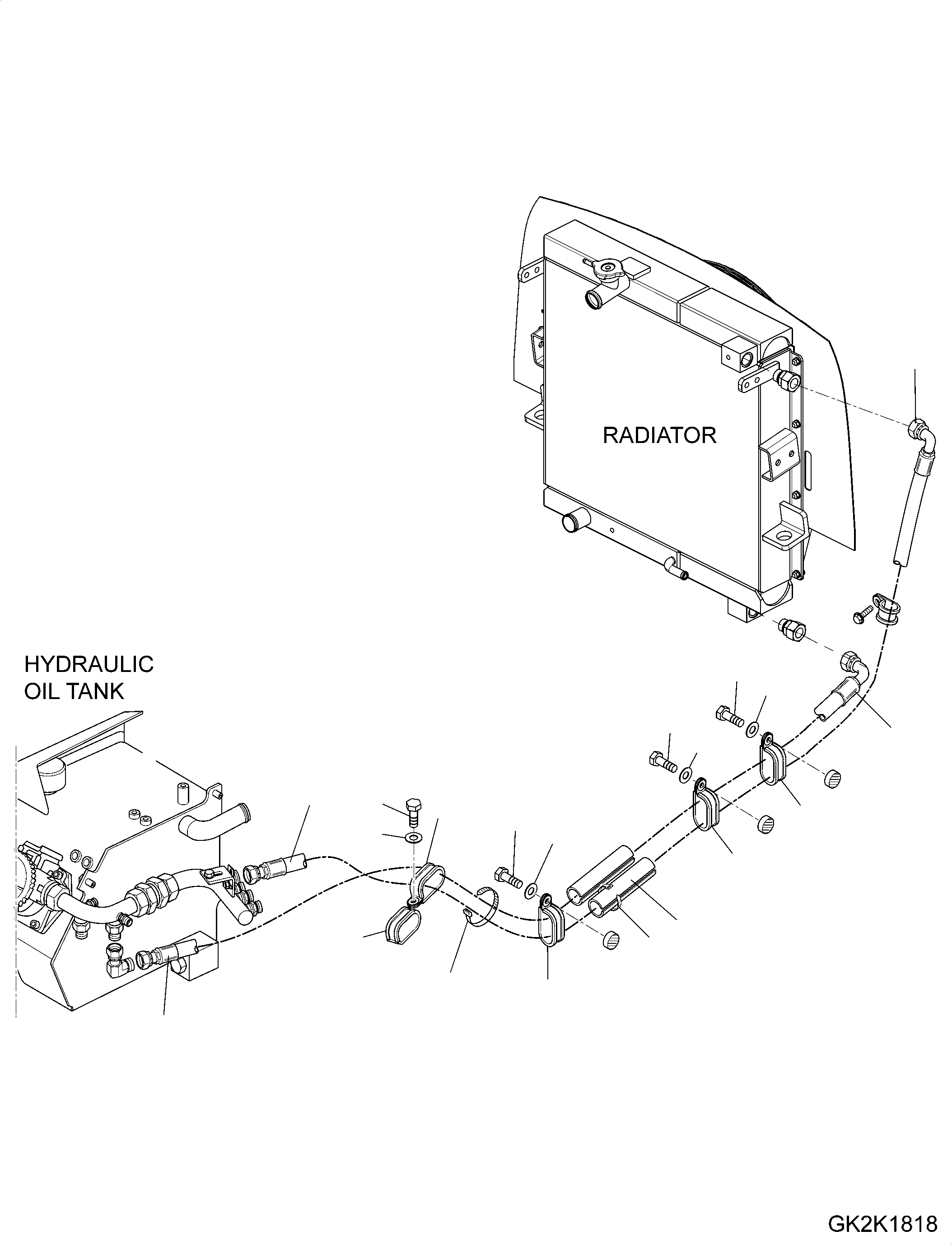 HOSE, 1920MM 42T-09-H3470 KOMATSU