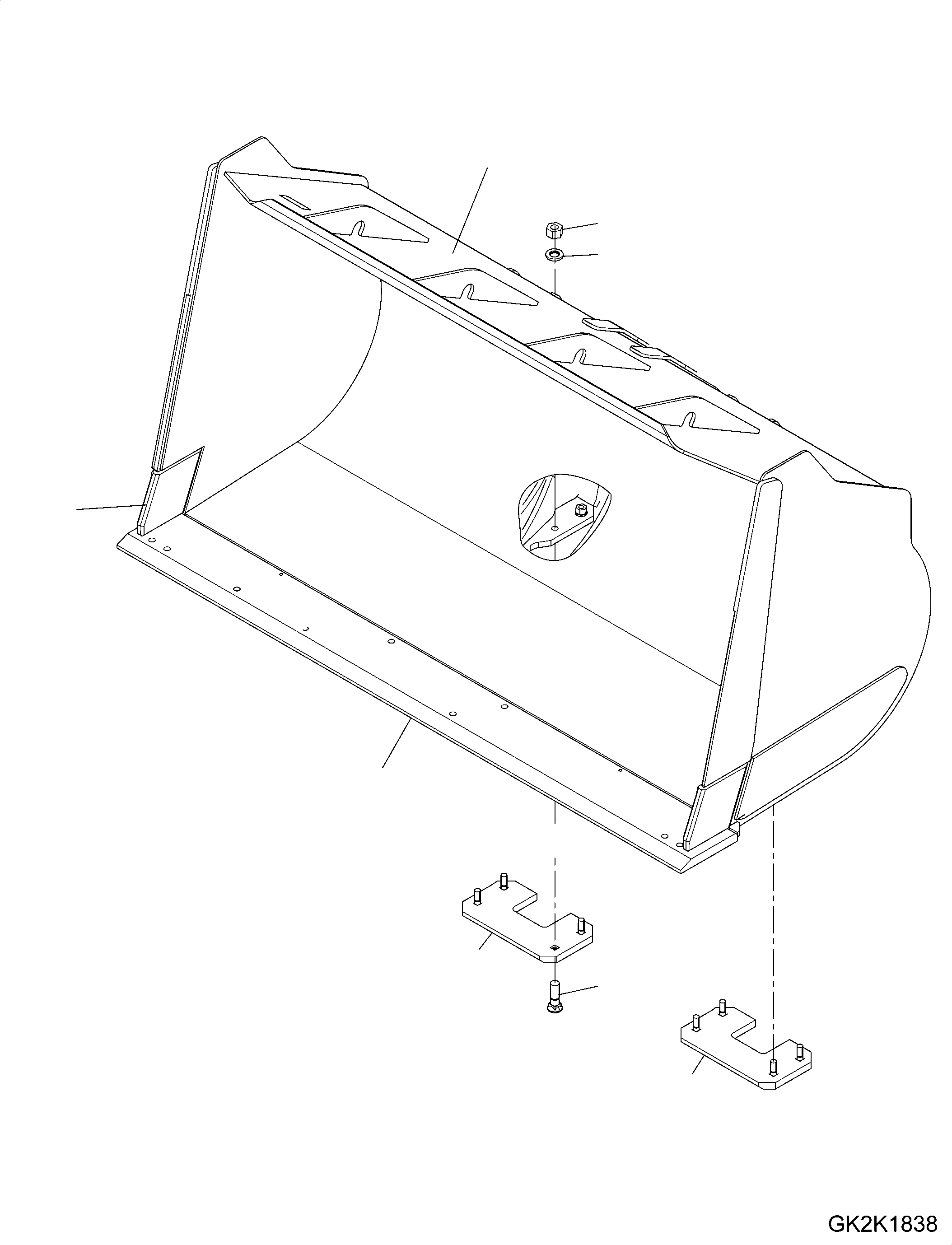 Bucket Assembly 421-77-H2341 KOMATSU