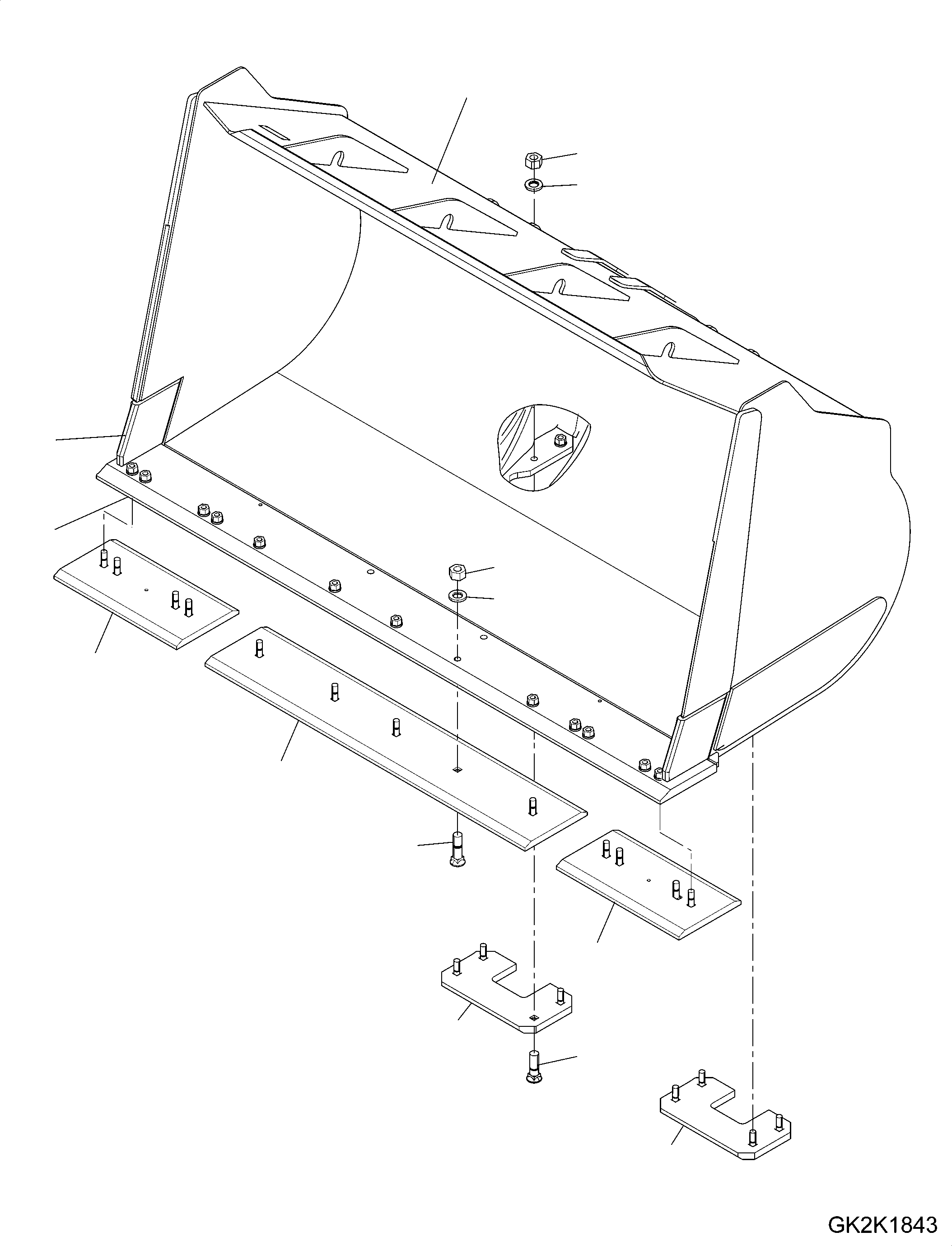 Bucket Assembly 421-77-H2171 KOMATSU