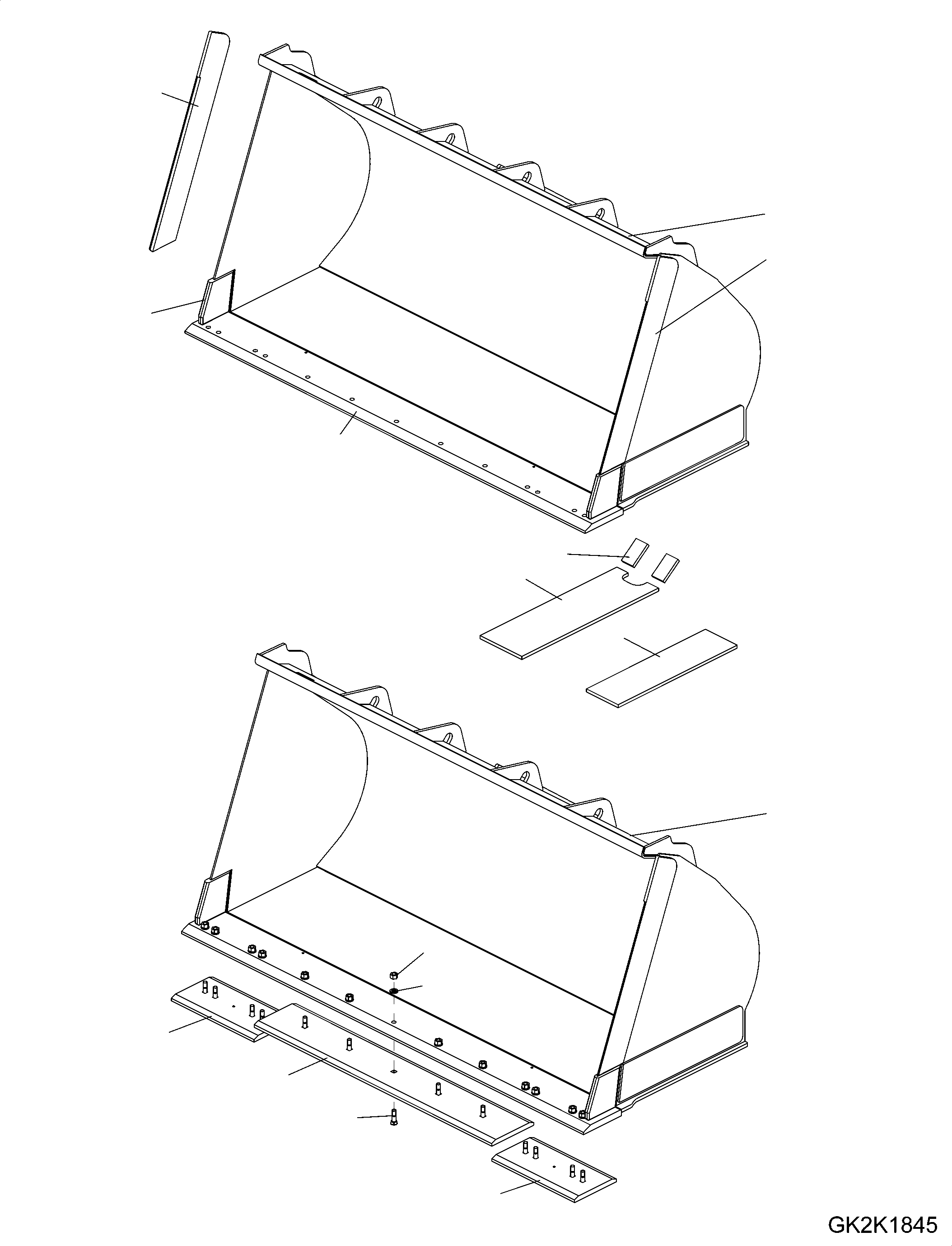 Skid, Welded 421-75-H2E40 KOMATSU
