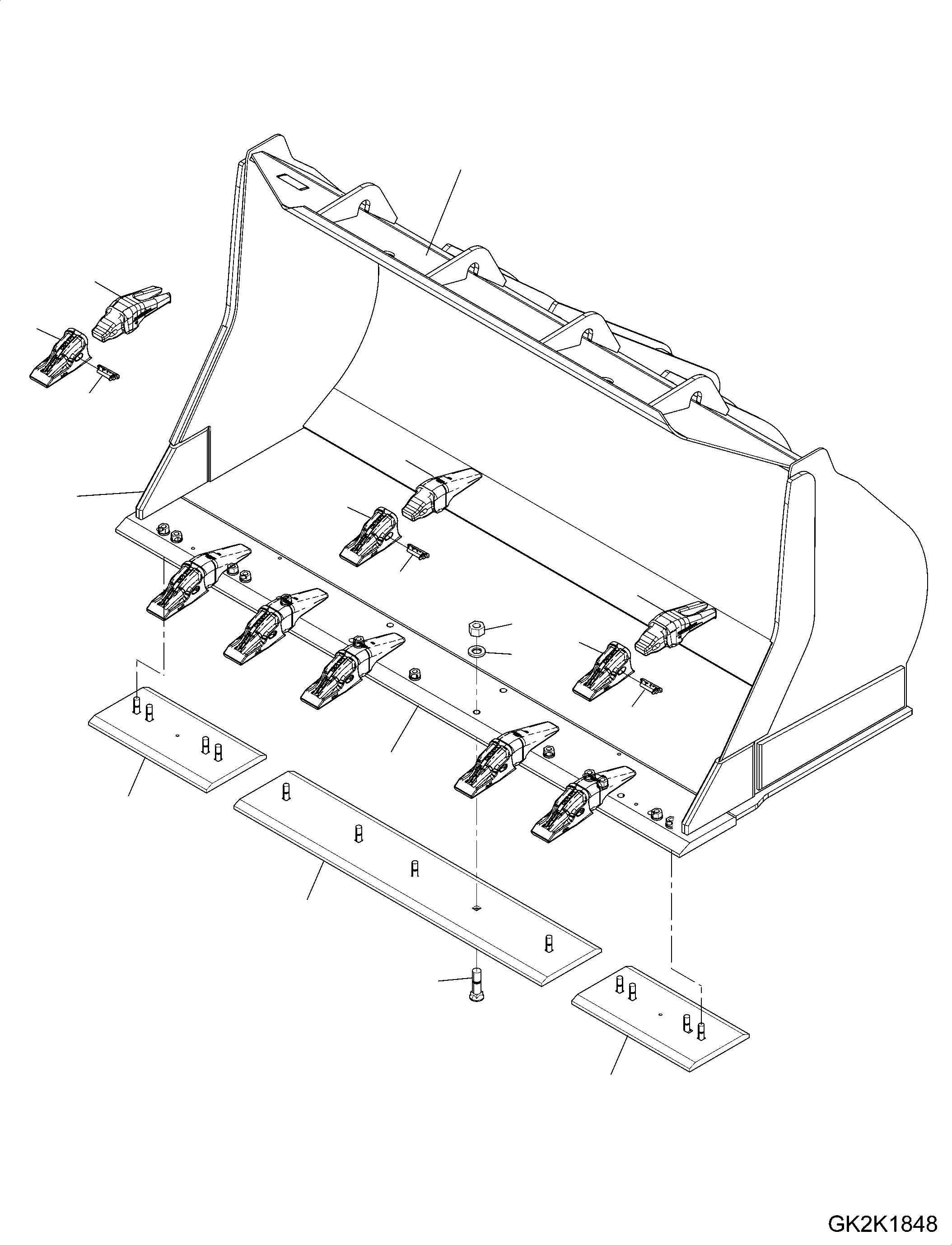 Bucket Assembly 421-77-H2701 KOMATSU