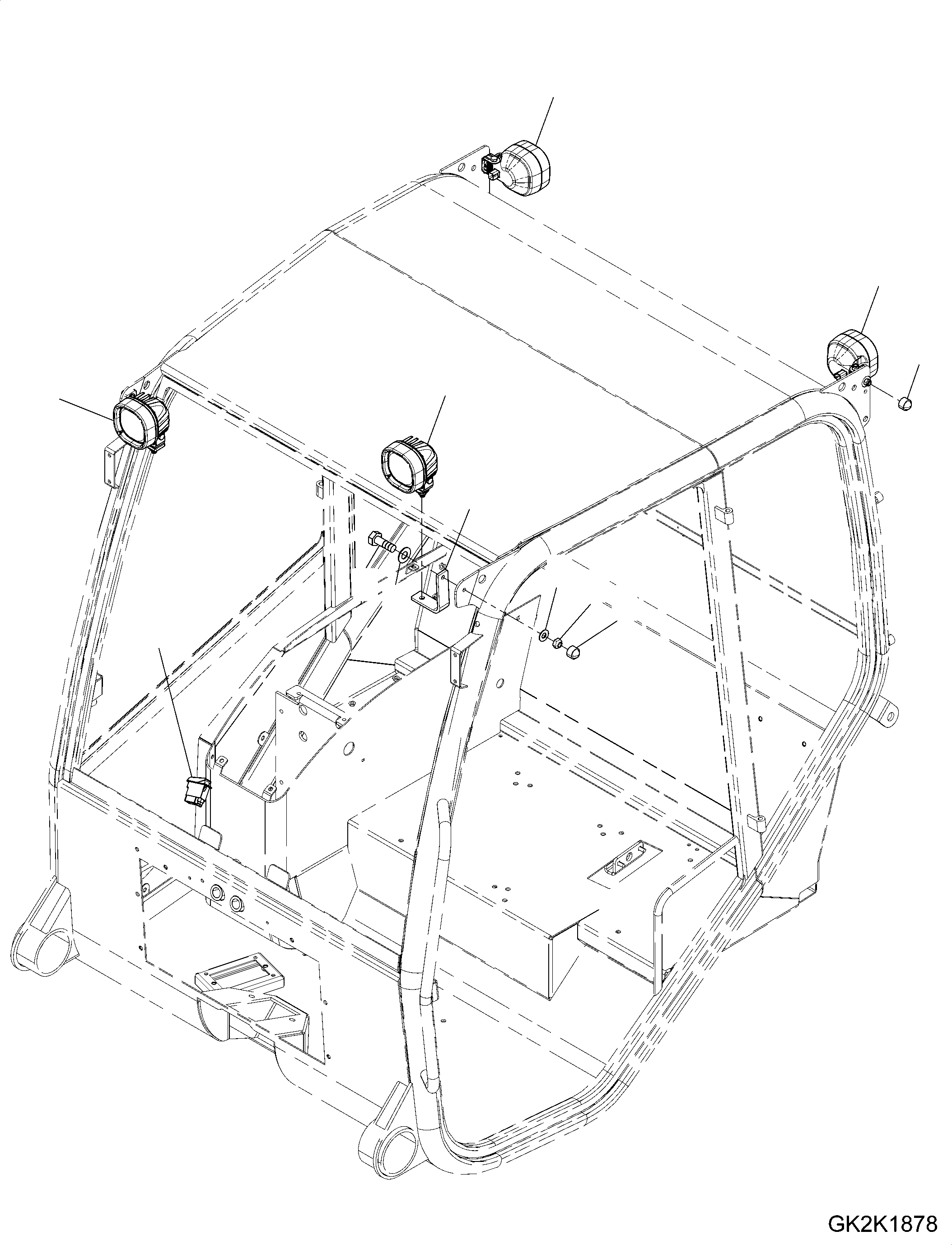 Фонарь 42W-06-43300 KOMATSU