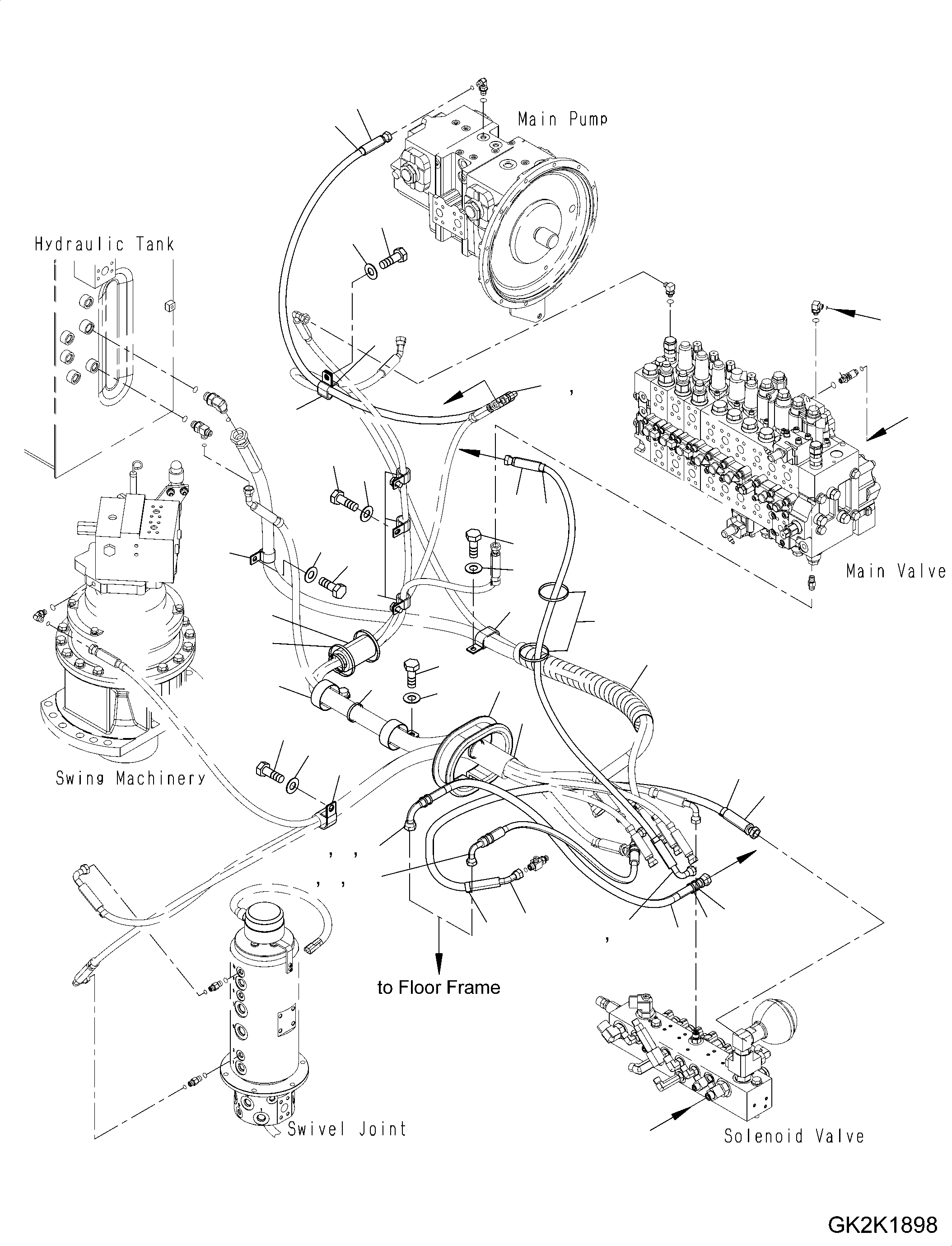 Шланг 20K-62-42180 KOMATSU
