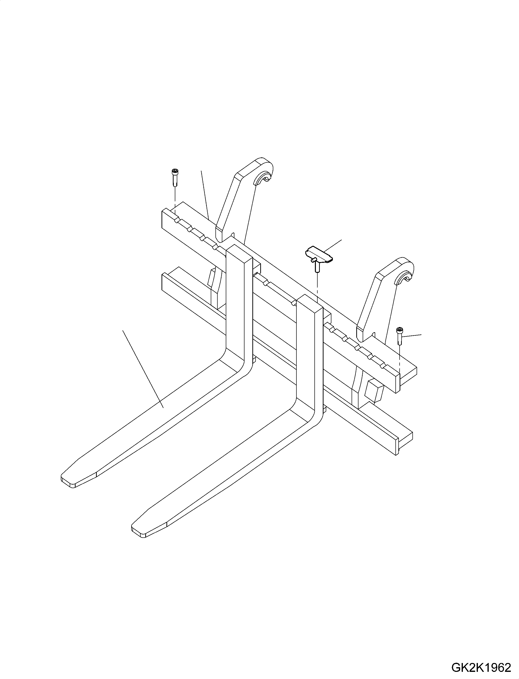 Prongs 419-71-H2B50 KOMATSU
