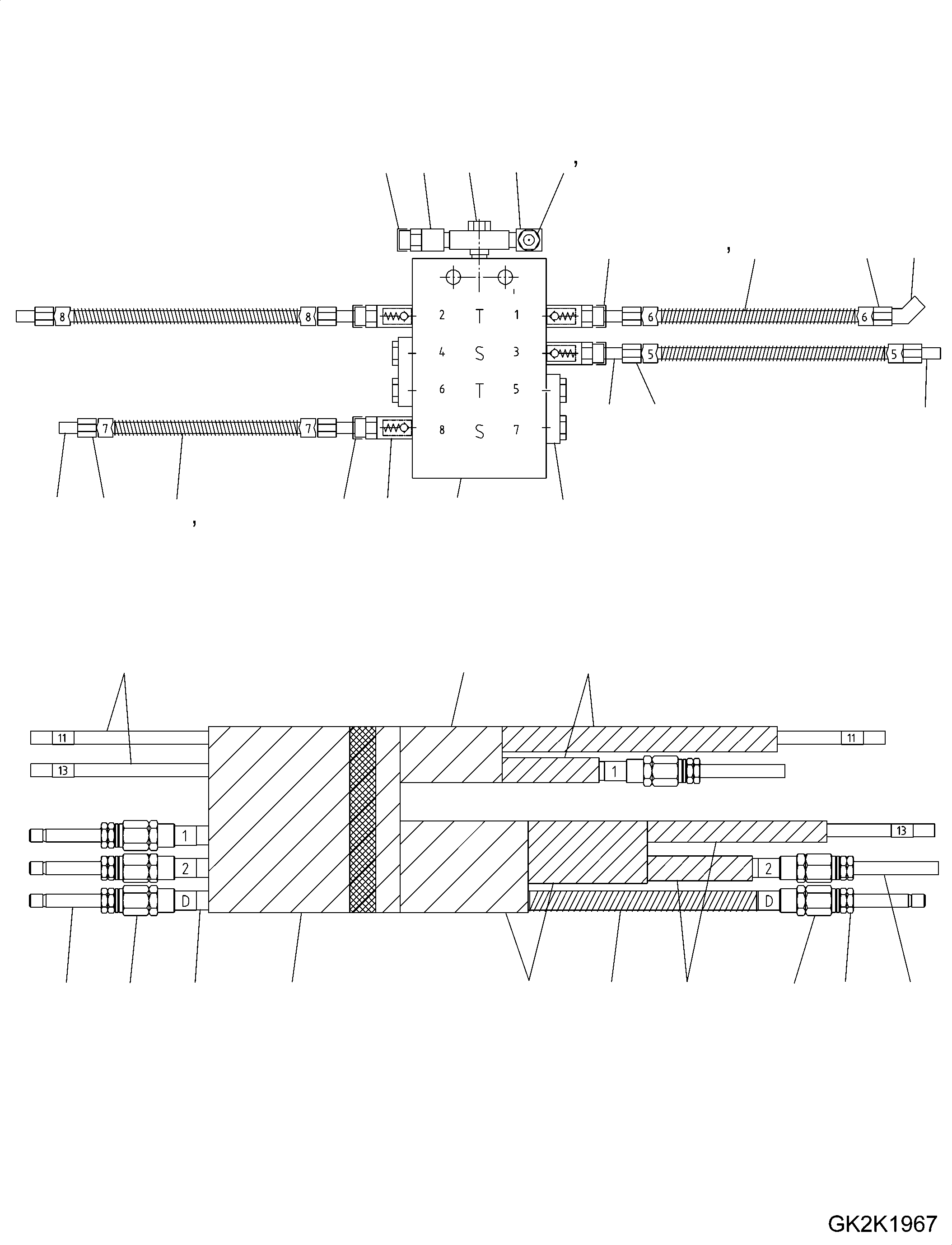 Hose Kit 419-S96-5840 KOMATSU