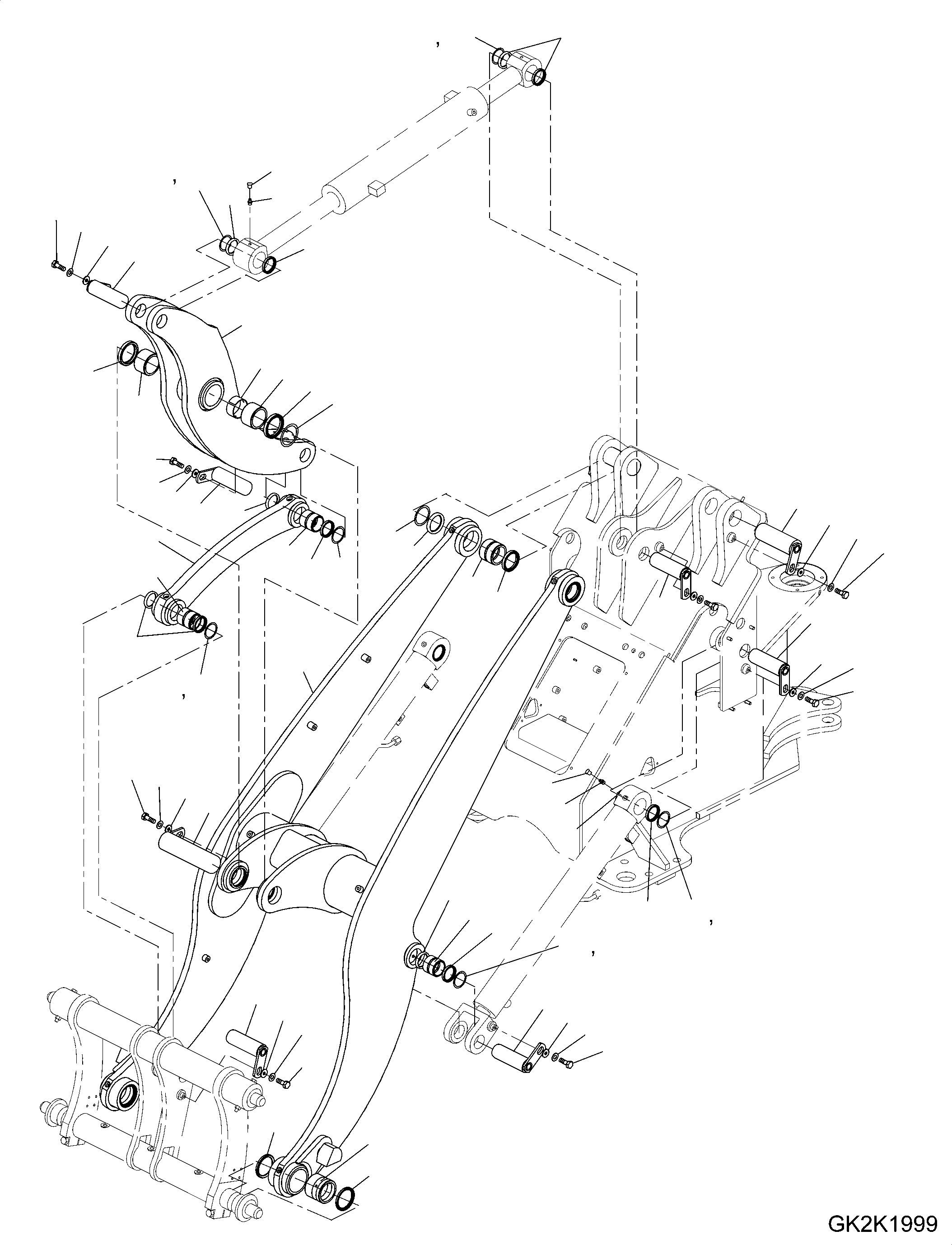TILT ROD 42W-70-21060 KOMATSU