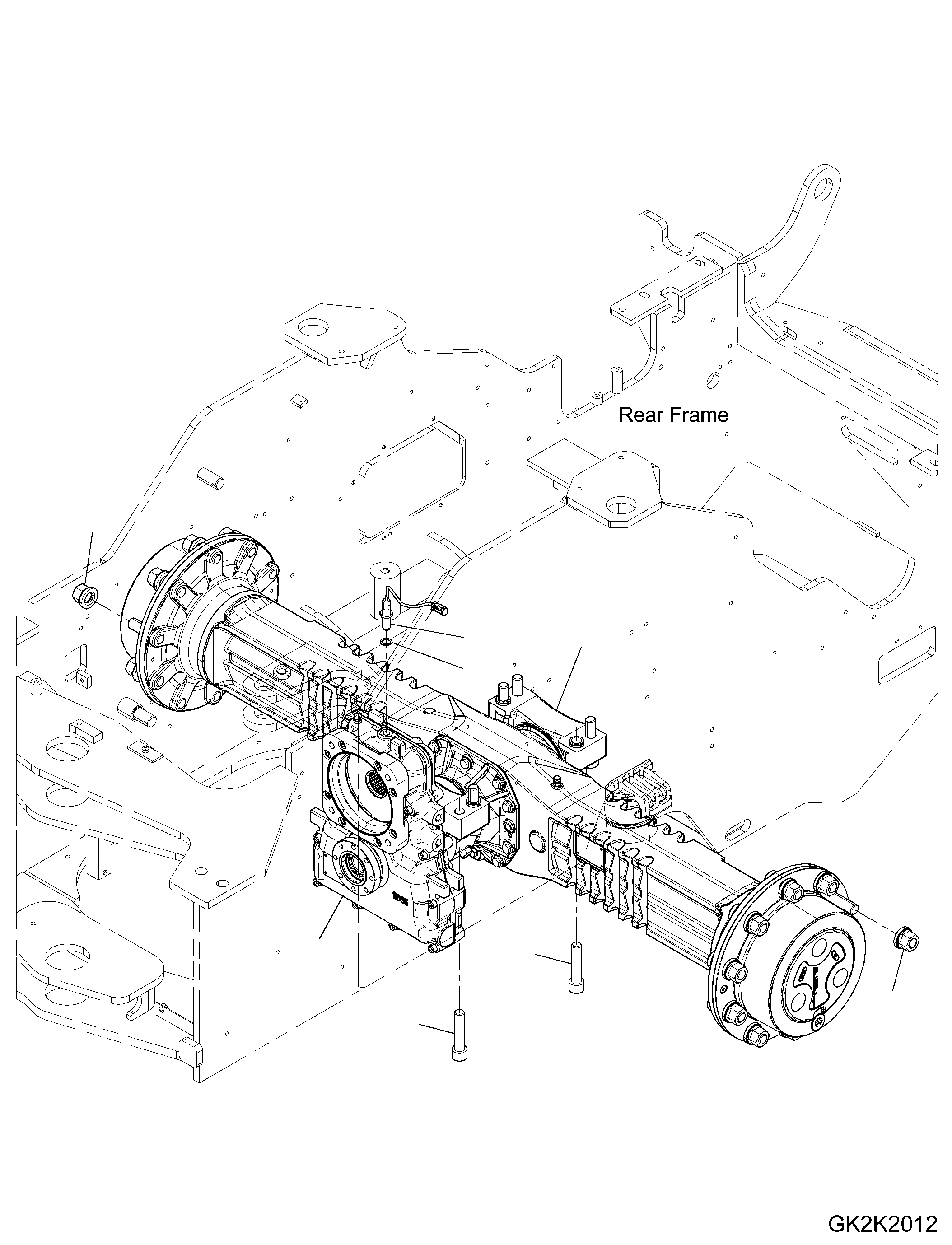 Rear Axle Assembly 42W-23-21300 KOMATSU