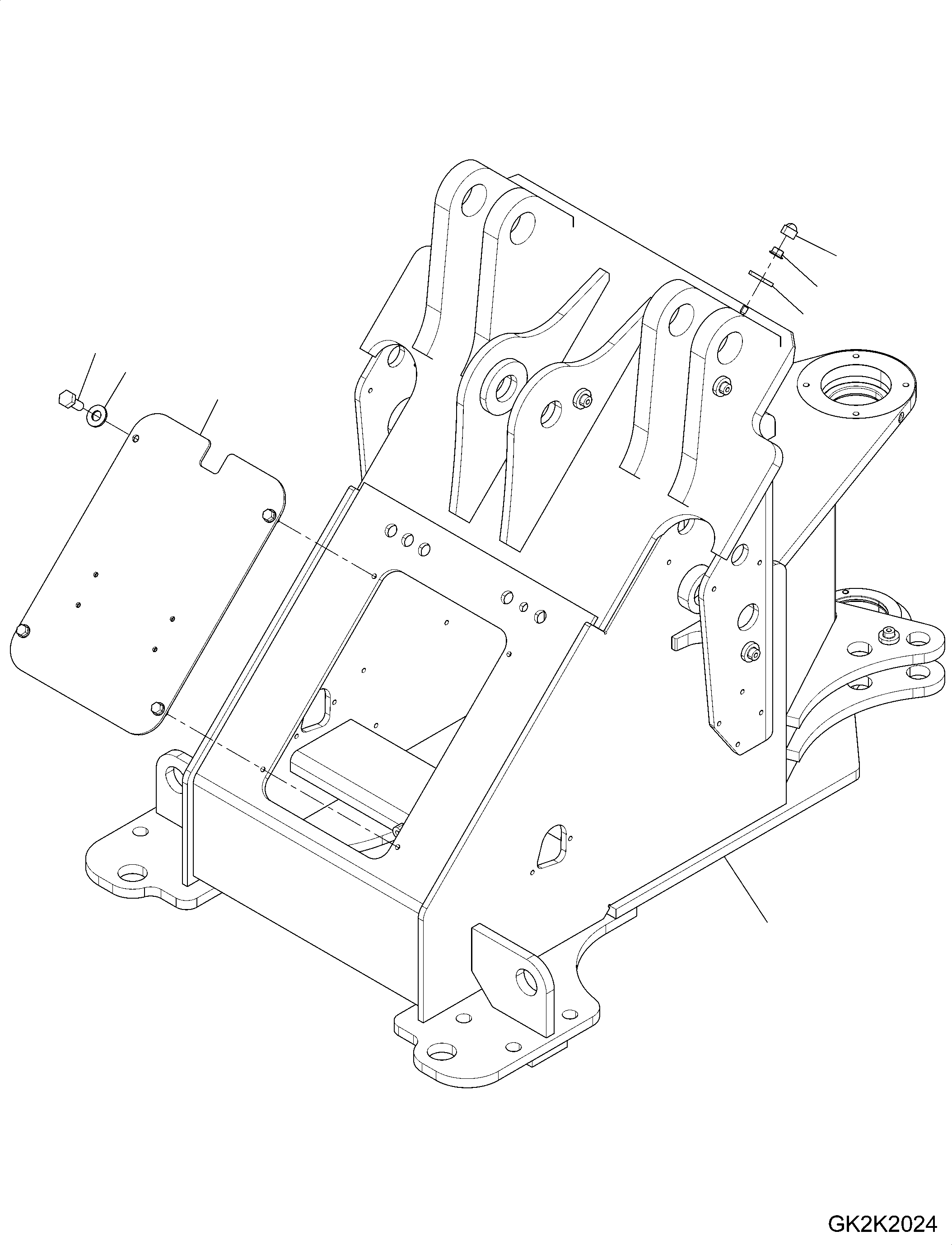 Frame, Front 42W-46-41241 KOMATSU