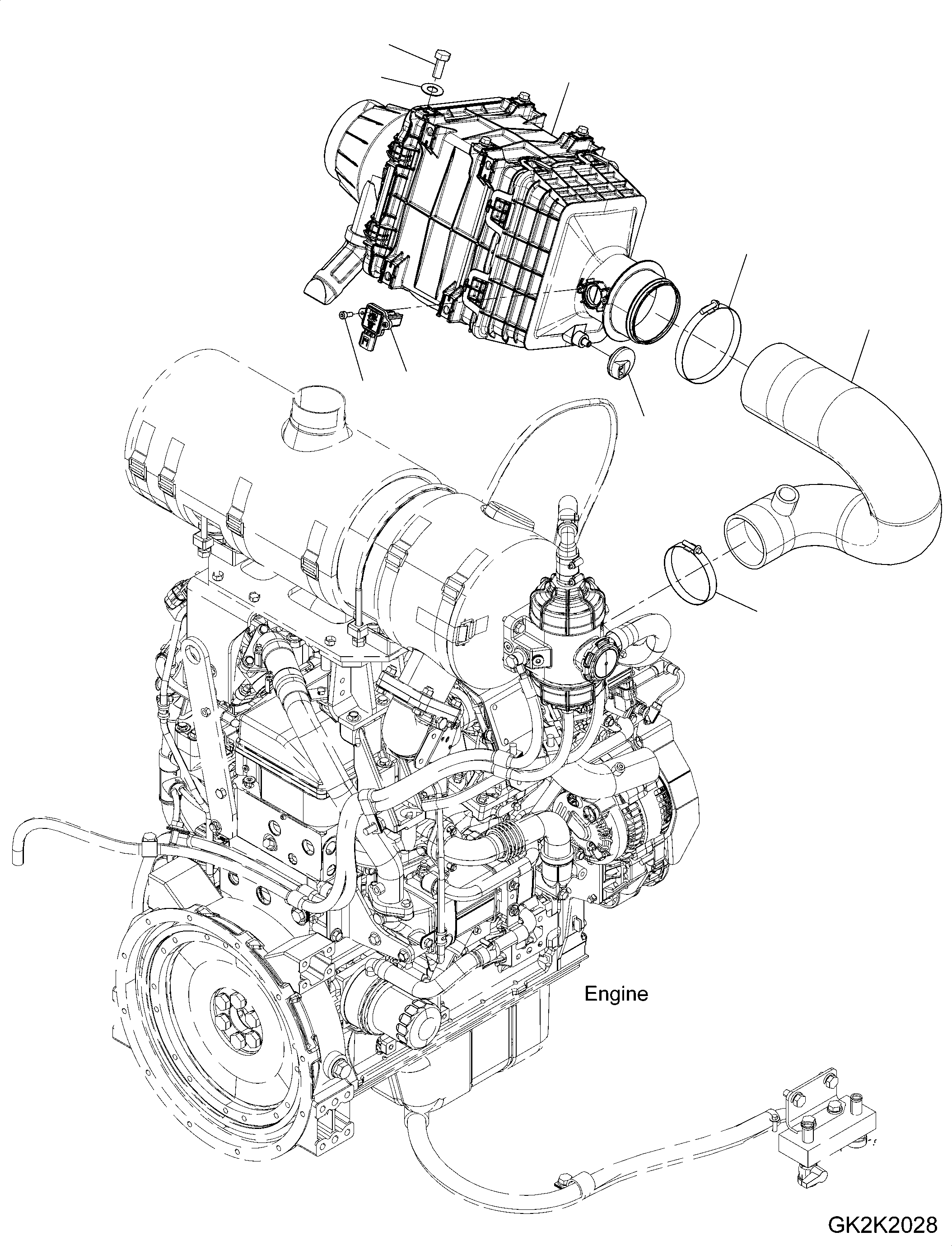 Manifold, Air Cleaner 42W-01-43101 KOMATSU