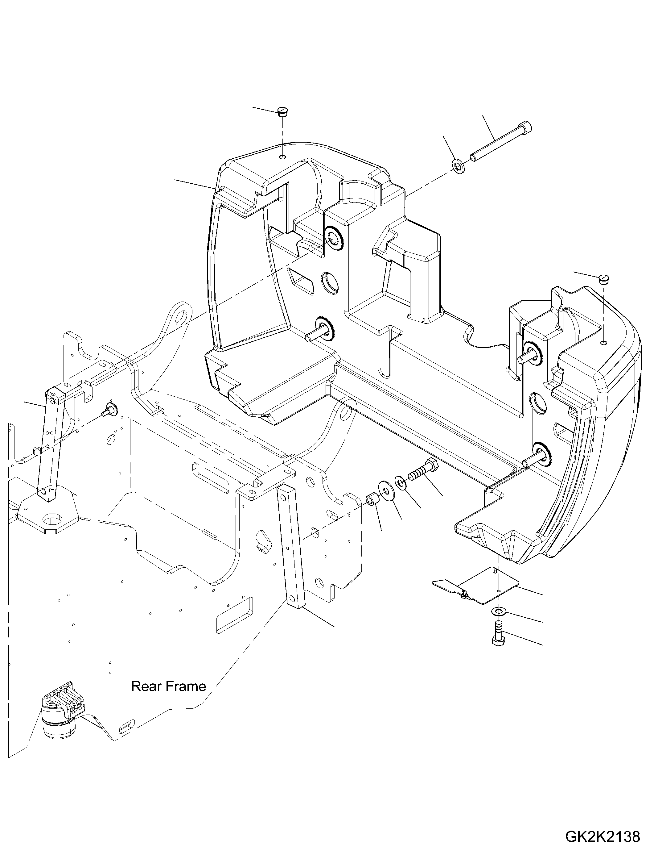 Counterweight 42W-46-45011 KOMATSU