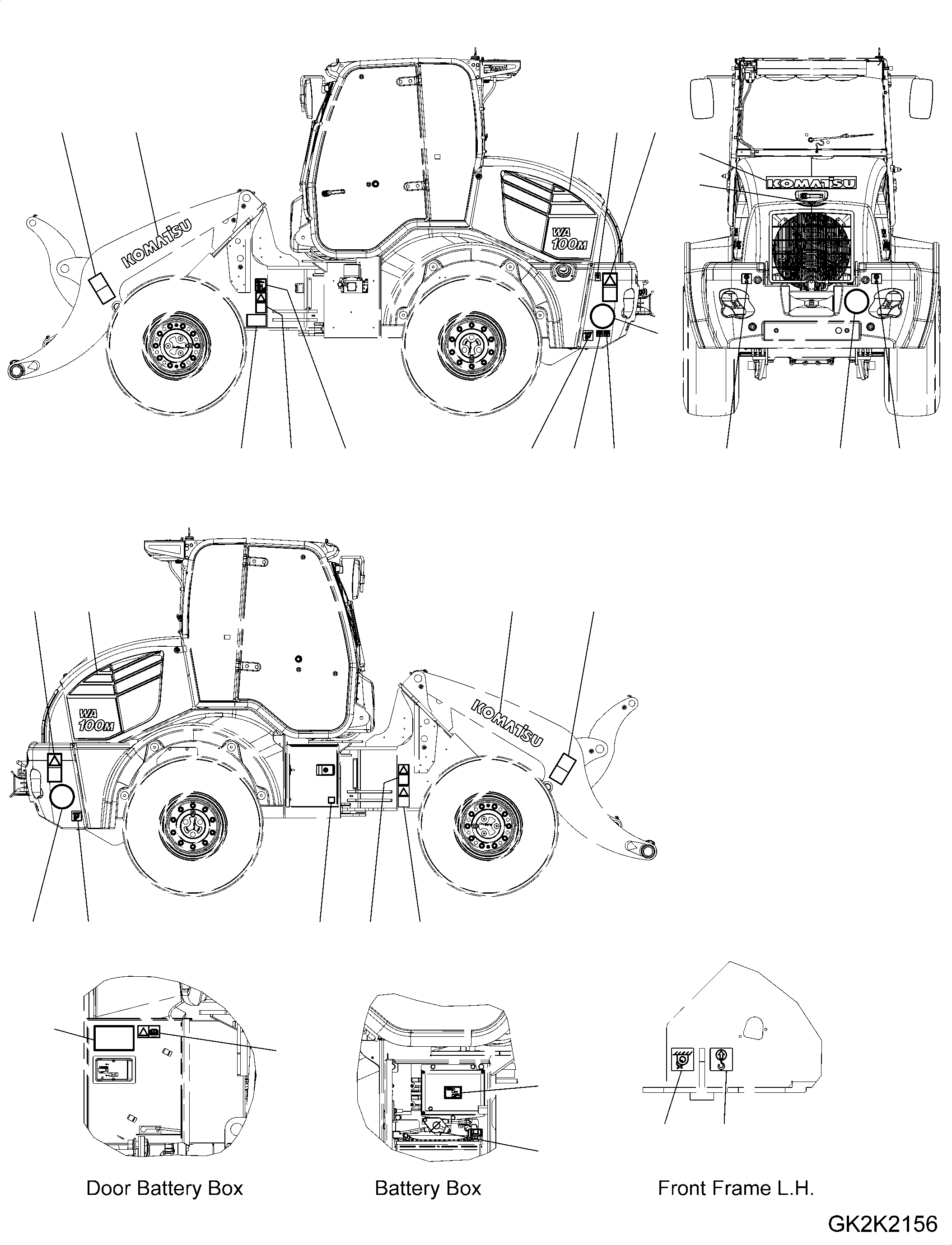MARK PLATE, 30 KM/H 42T-93-21D60 KOMATSU