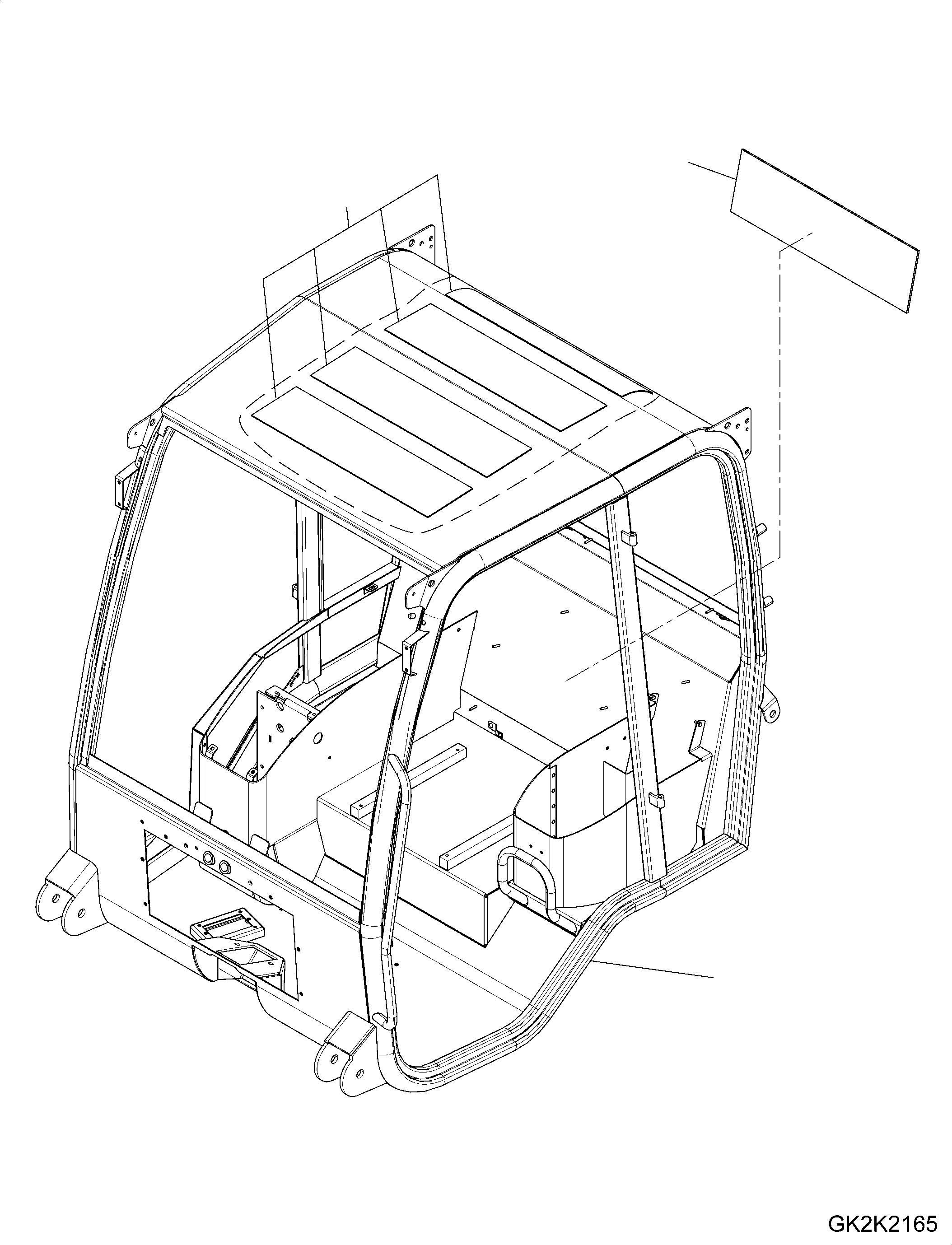 Rops Cab 42W-56-41380 KOMATSU