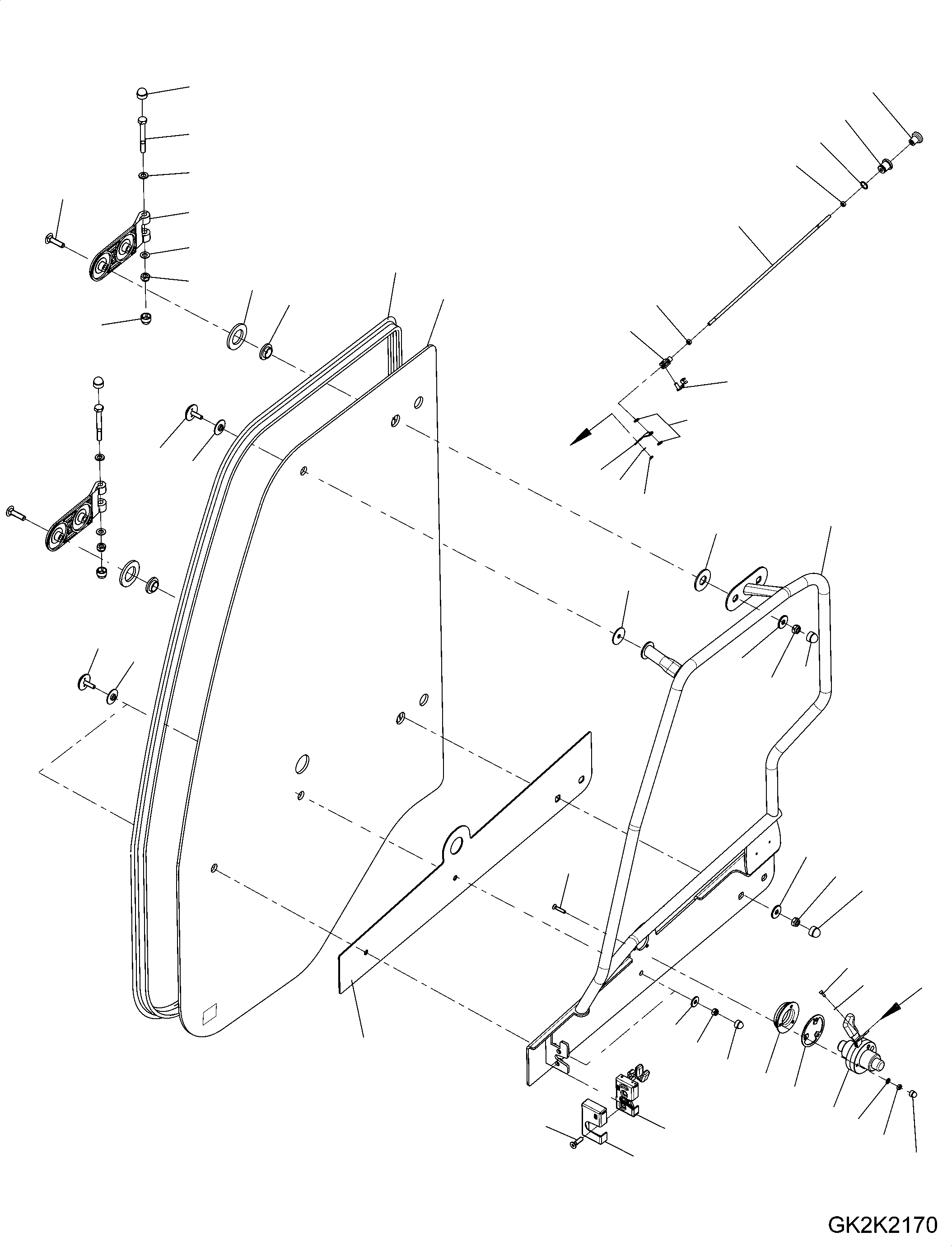 Window, Door, R.H. 42W-56-41480 KOMATSU