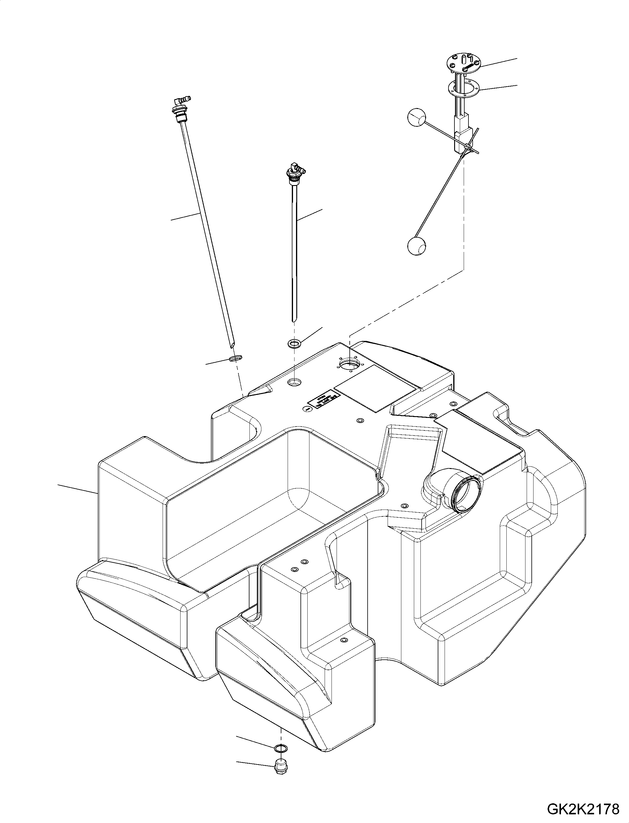 Fuel Tank Assembly 42W-04-41002 KOMATSU
