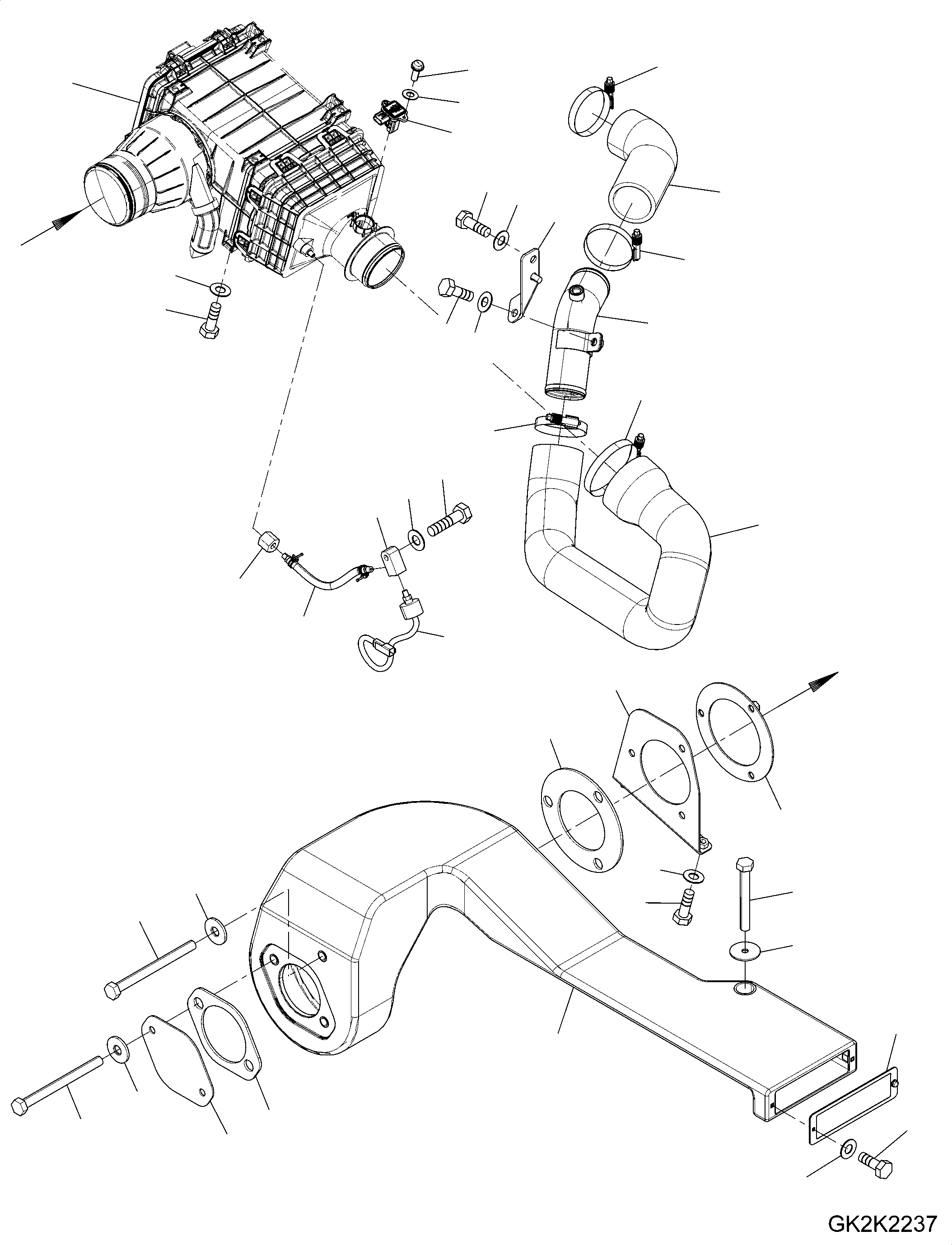 Pipe, Air Intake 20E-01-52121 KOMATSU