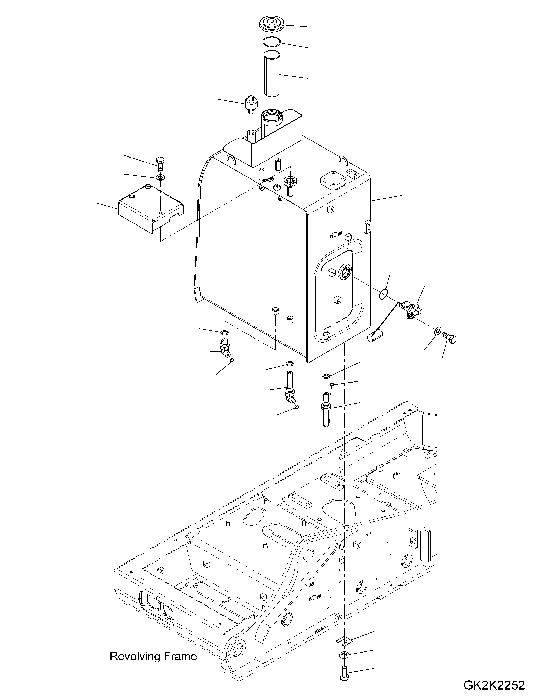 Tank, Fuel Assembly 20E-04-51110 KOMATSU