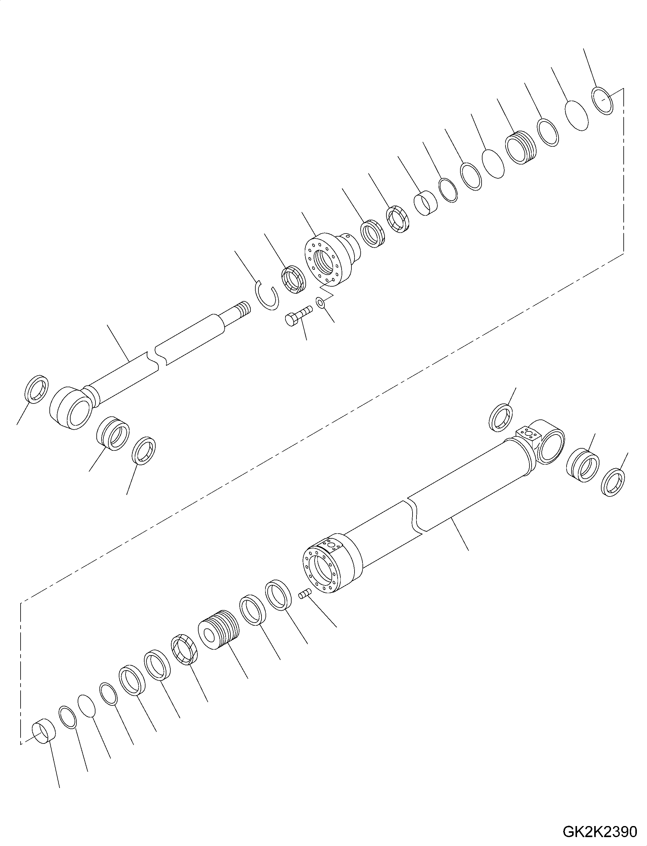 Шток поршня 707-58-70C60 KOMATSU