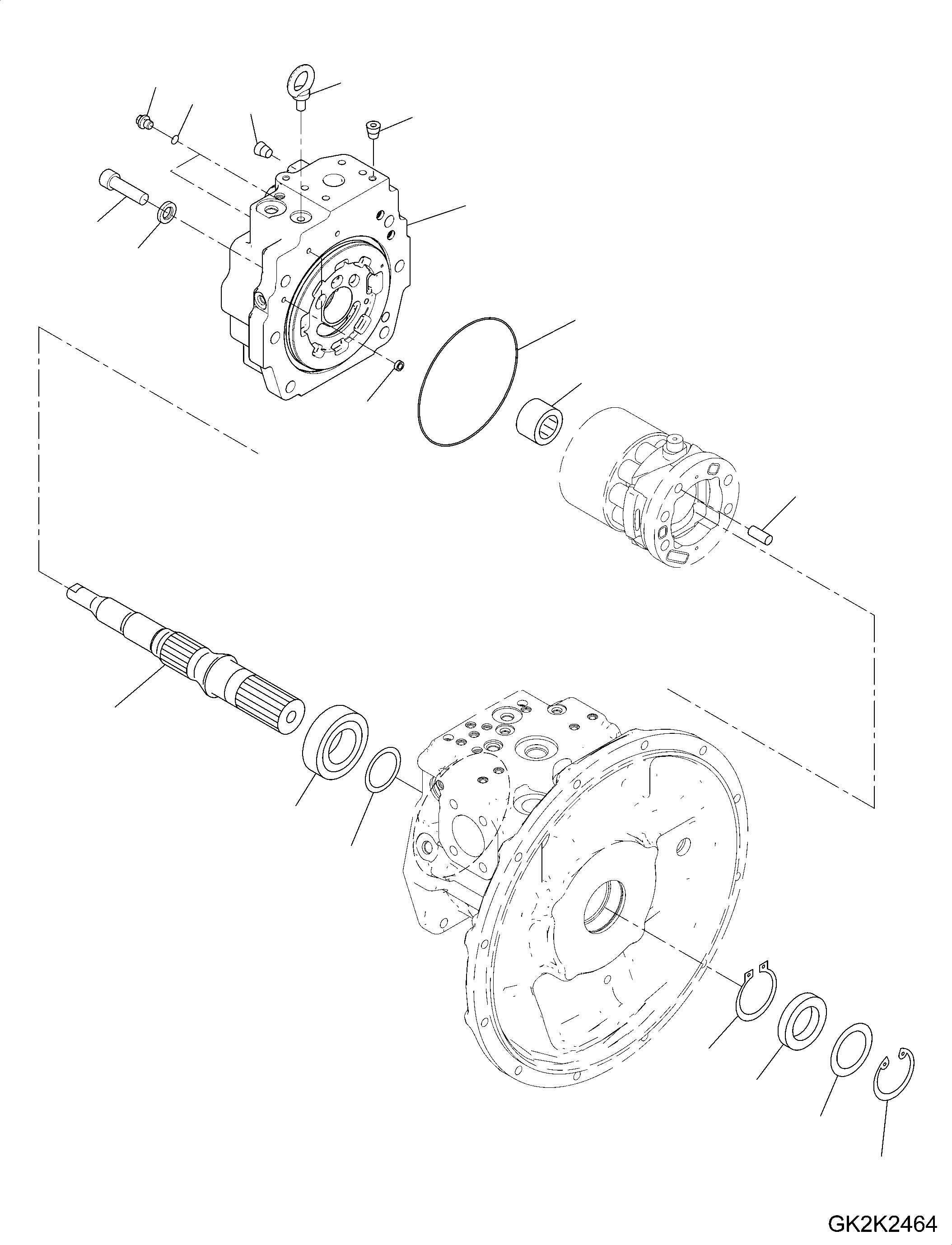 Shaft, Front (708-1L-32360) KOMATSU