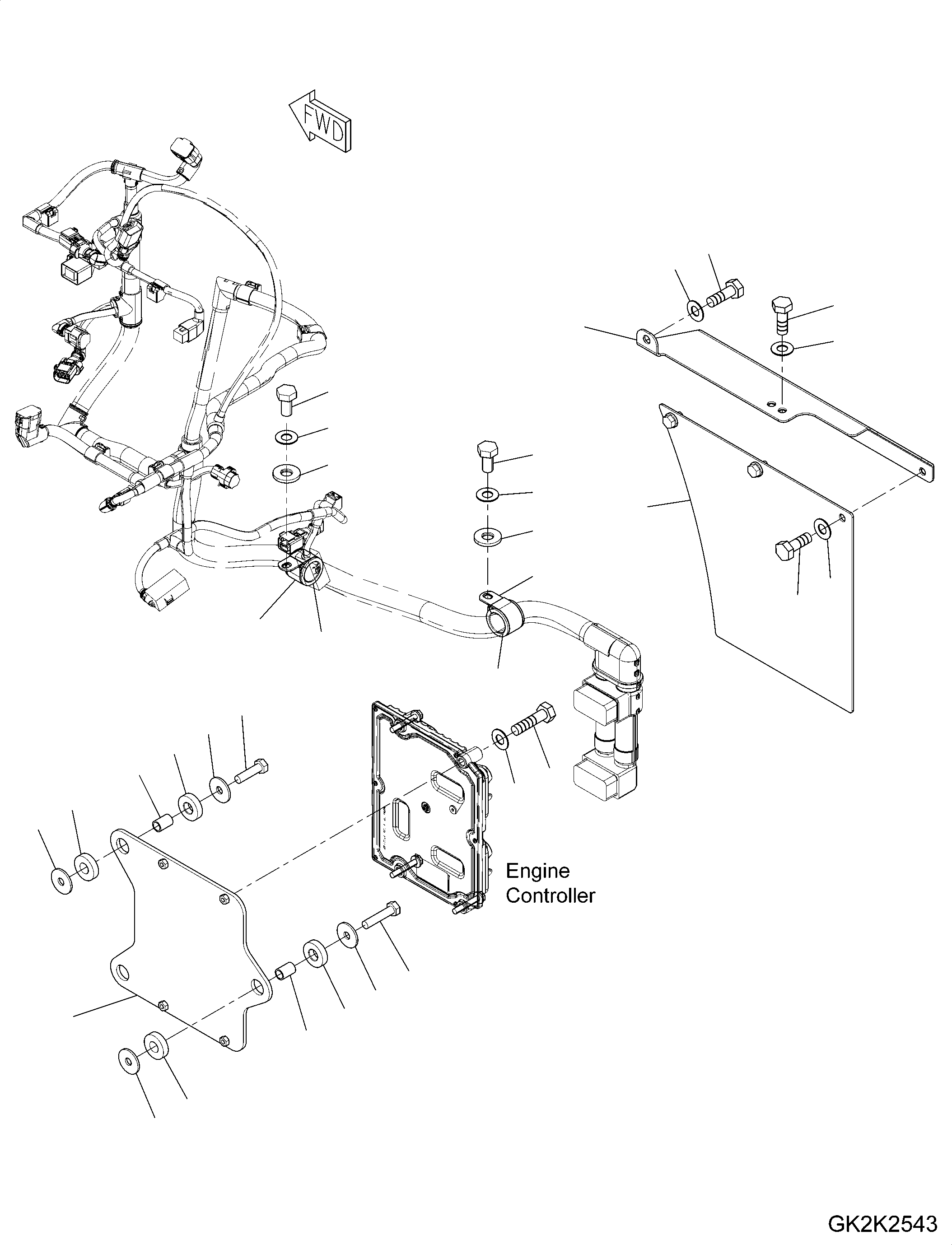 Bracket, Controller 42U-01-42010 KOMATSU