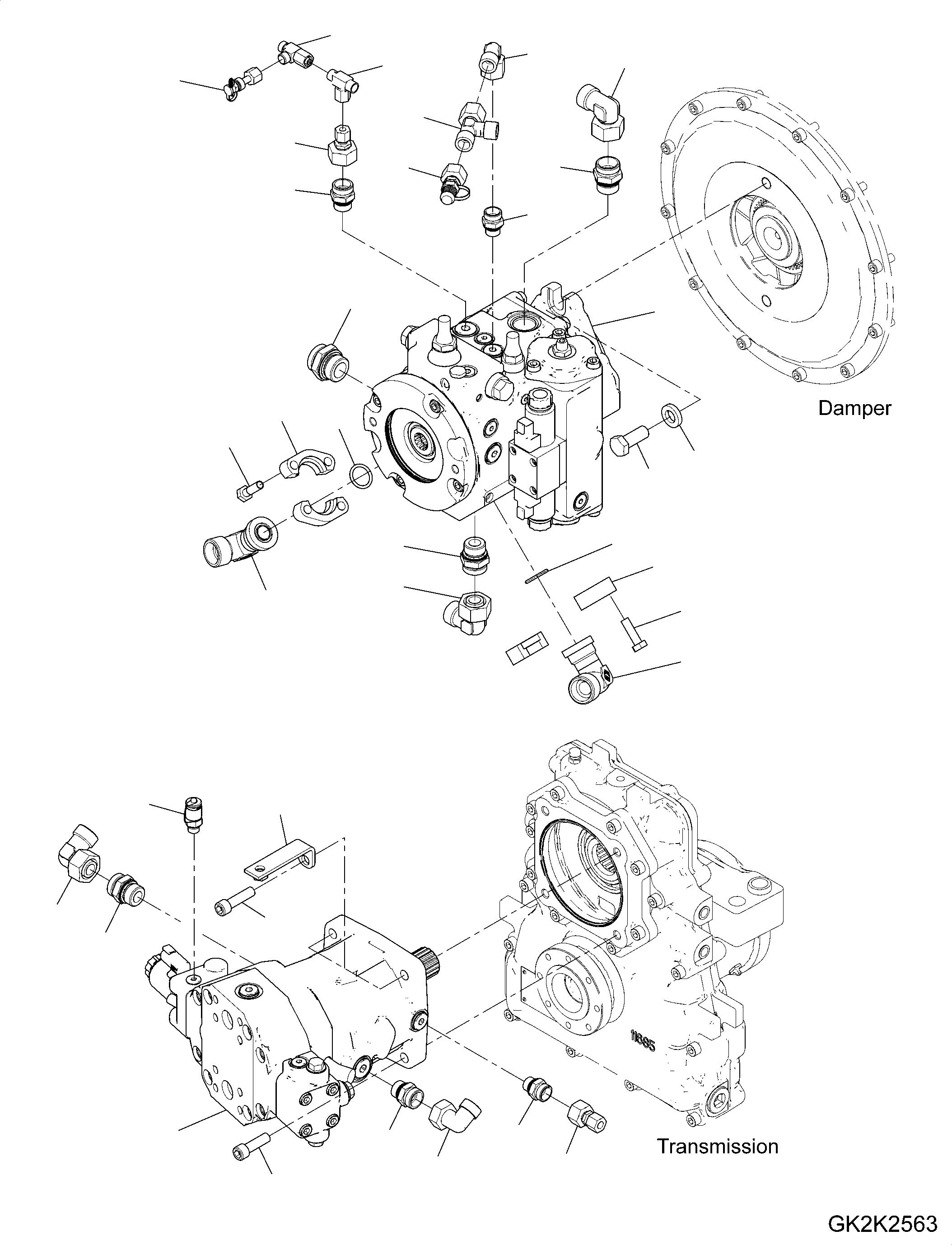 Hydraulic Engine 42U-17-42130 KOMATSU