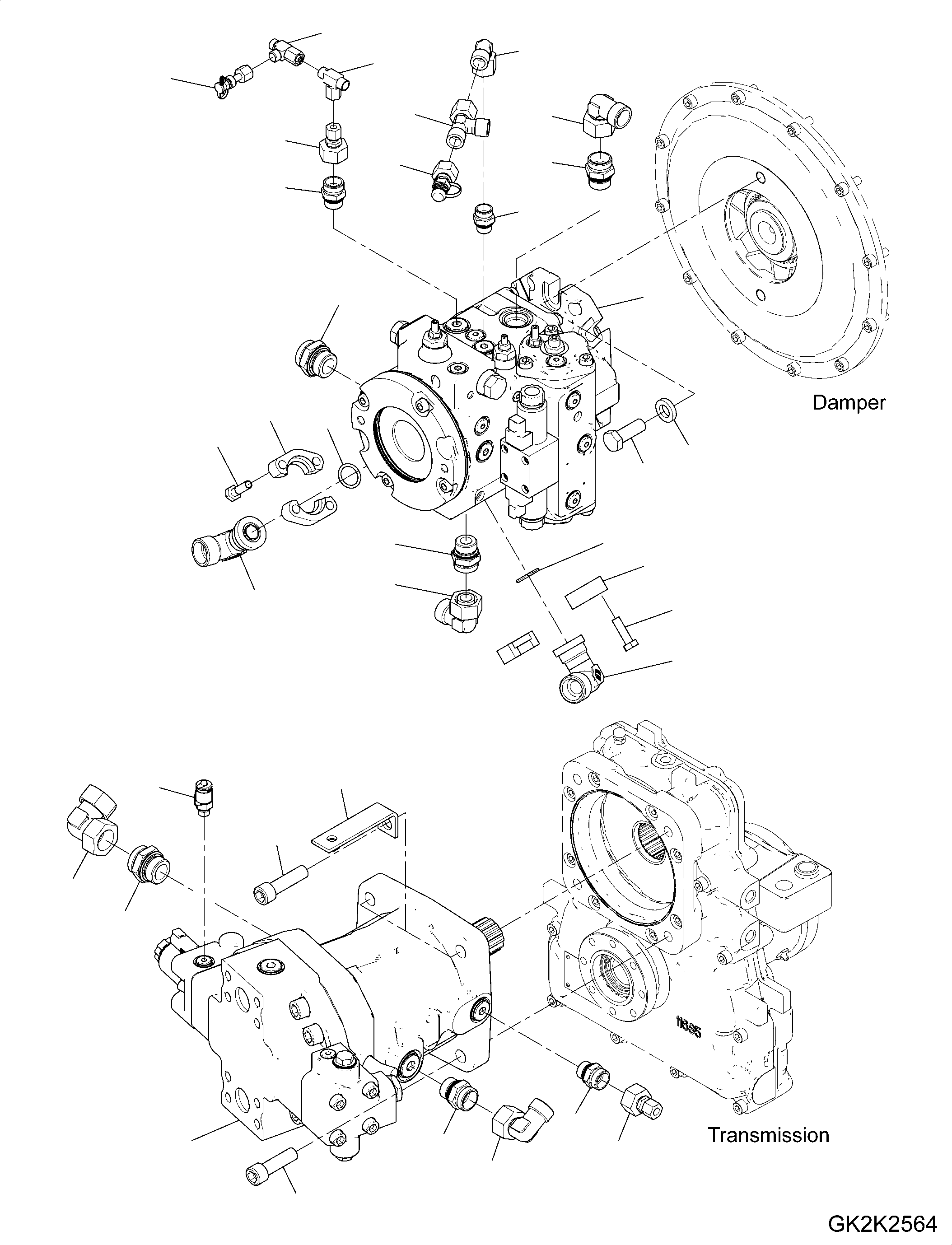 Болт 01252-A1660 KOMATSU