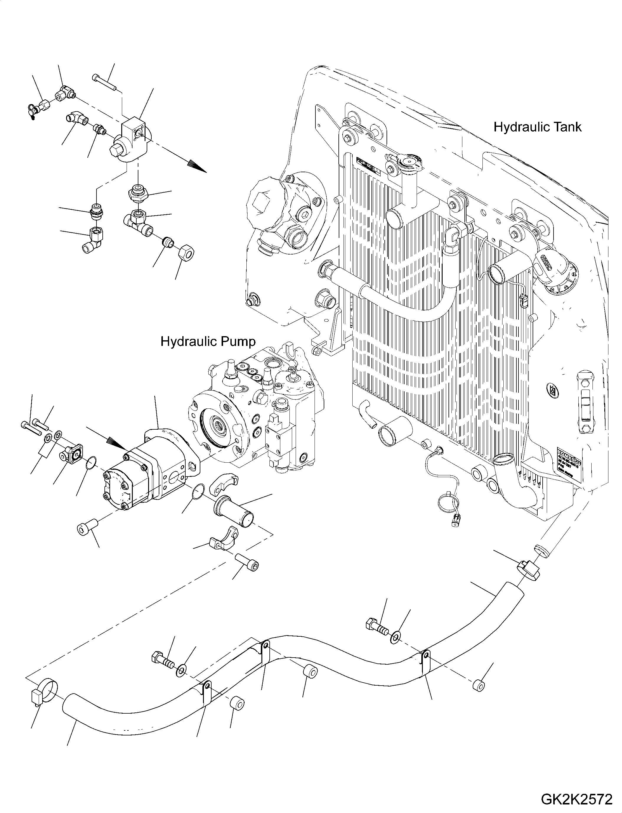 Tandem Gear Pump 42U-62-34020 KOMATSU
