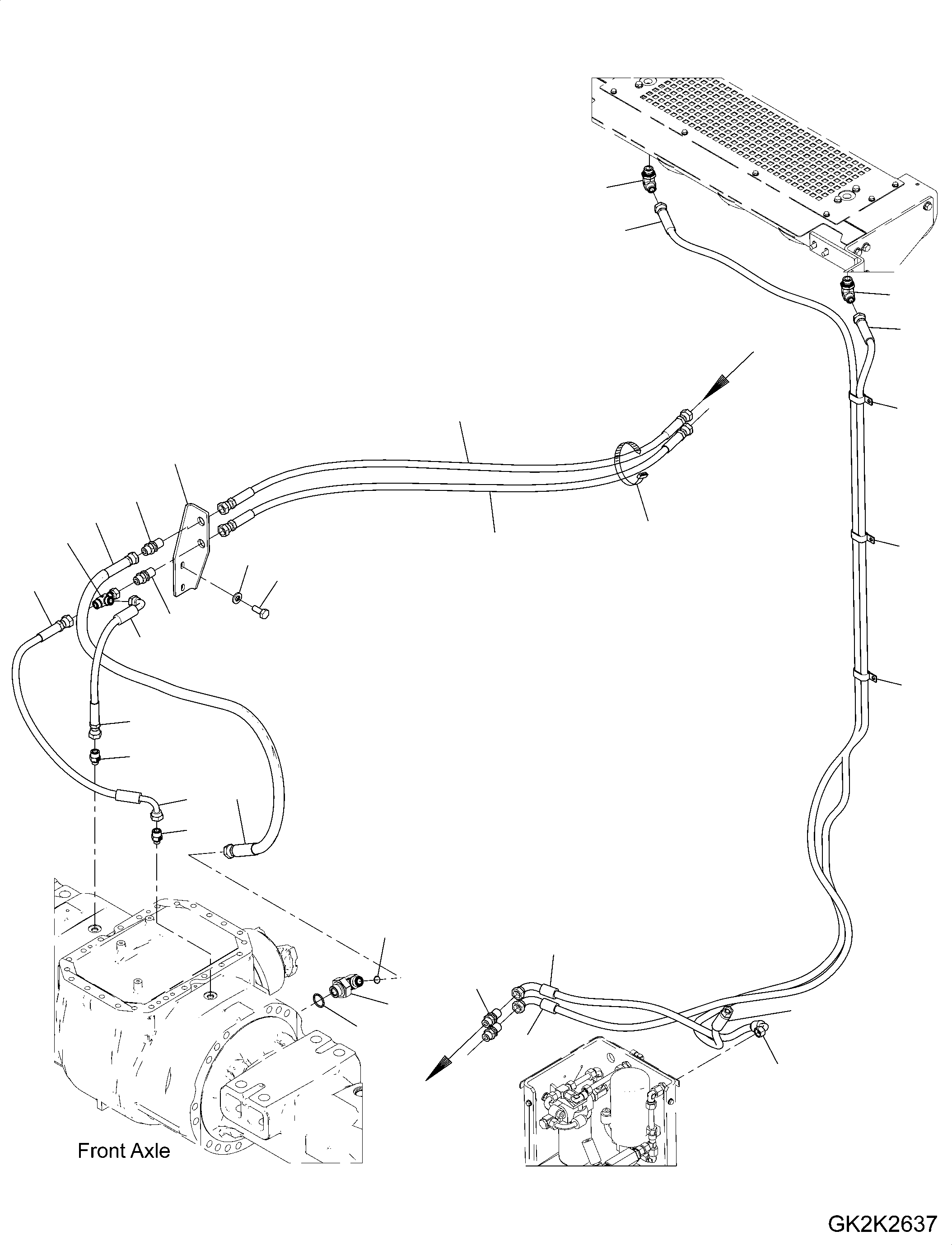Шланг 02754-005A9 KOMATSU