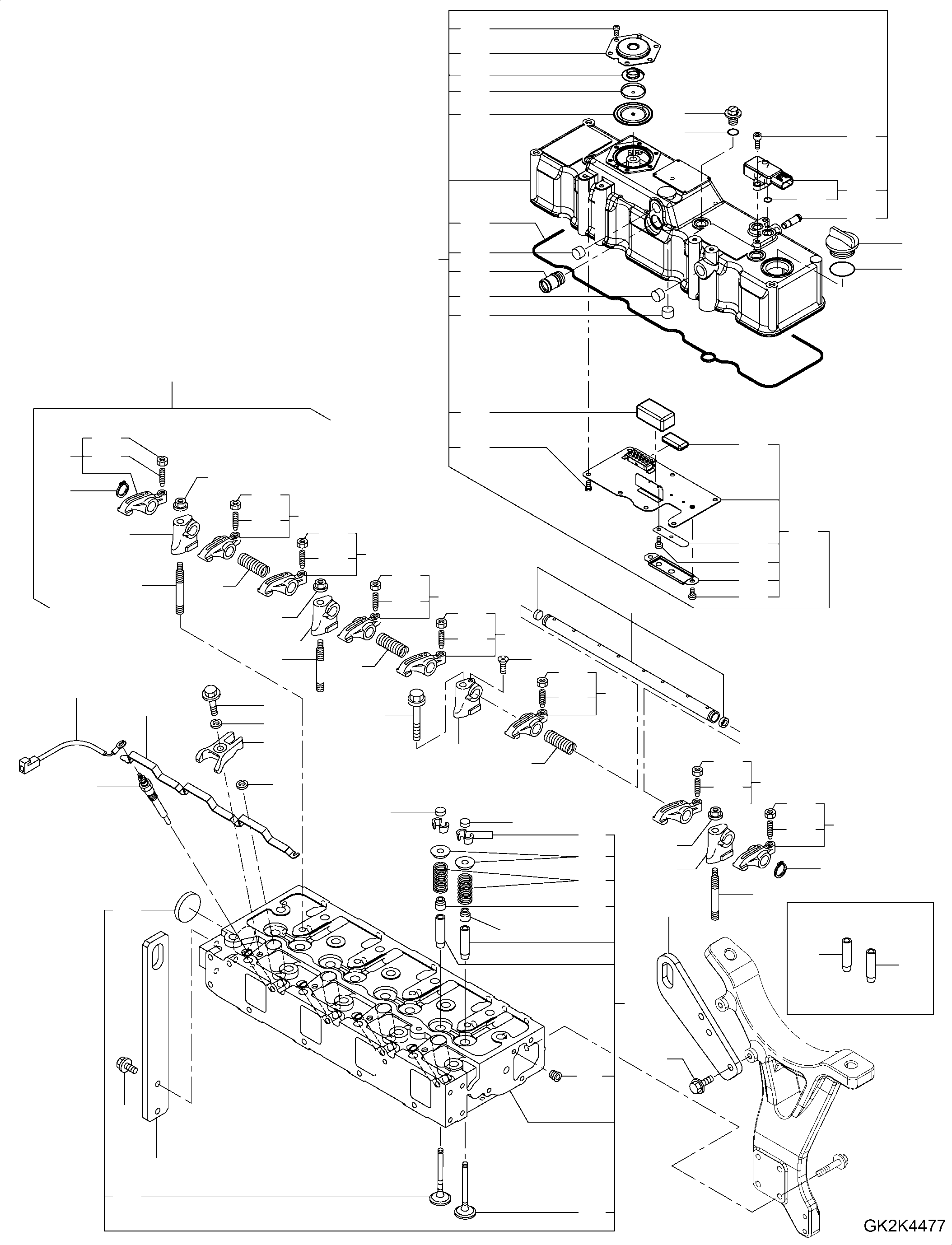 HEAD ASSEMBLY, CYLINDER YM129E00-11720 KOMATSU