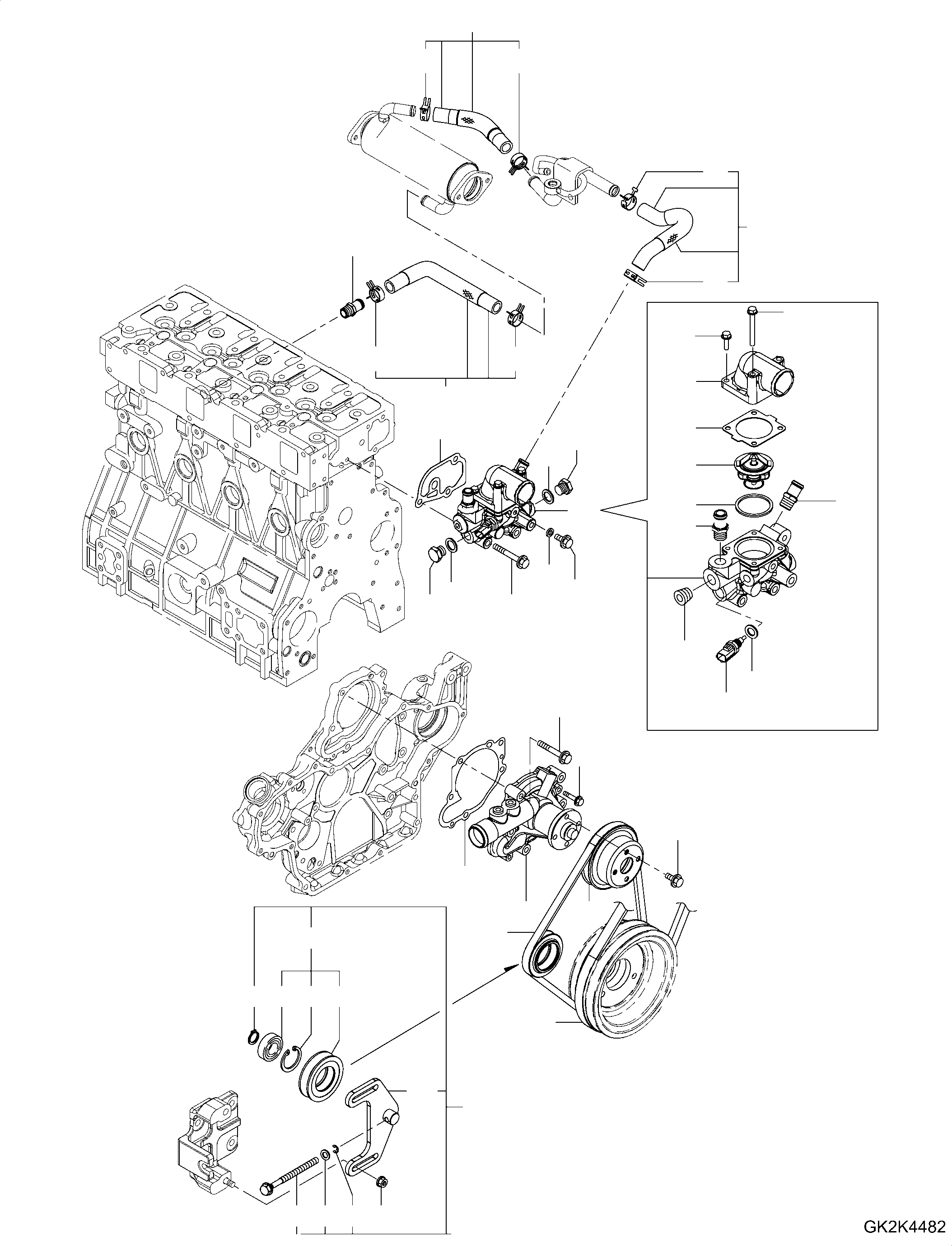 Pulley Assembly, Tension YM129963-42530 KOMATSU