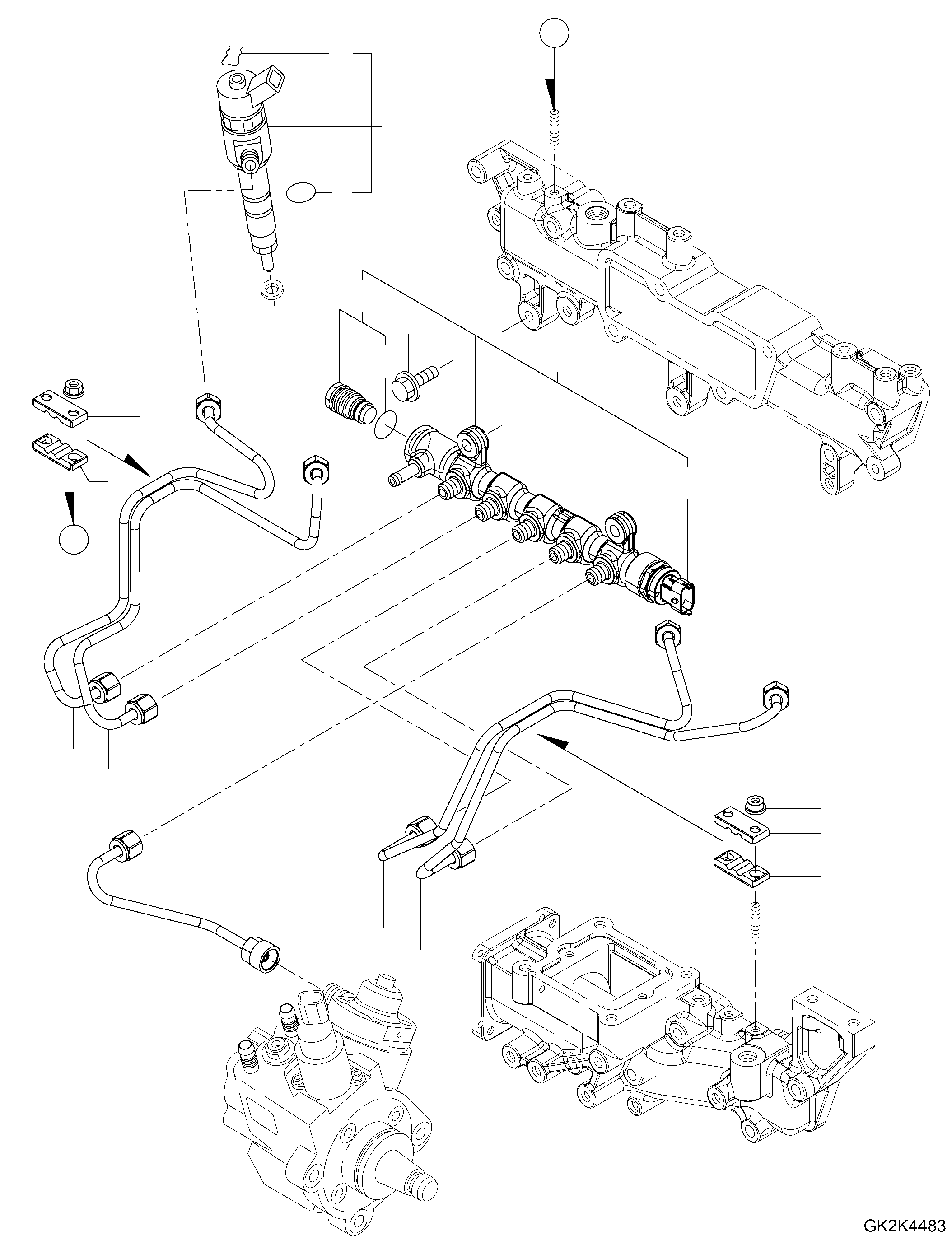 Форсунка YM129E00-53100 KOMATSU