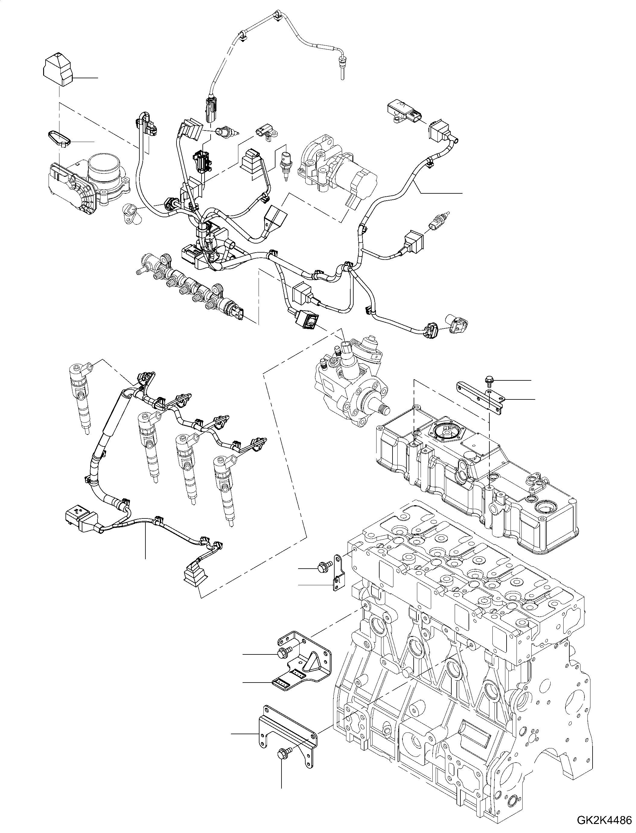 Жгут проводов YM129E00-91222 KOMATSU