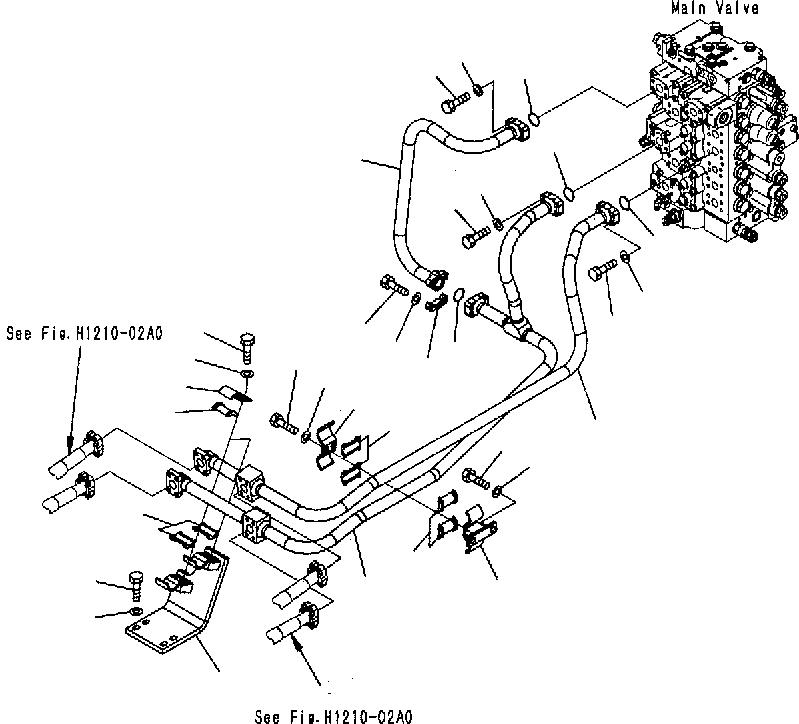 Трубка 207-62-71221 KOMATSU