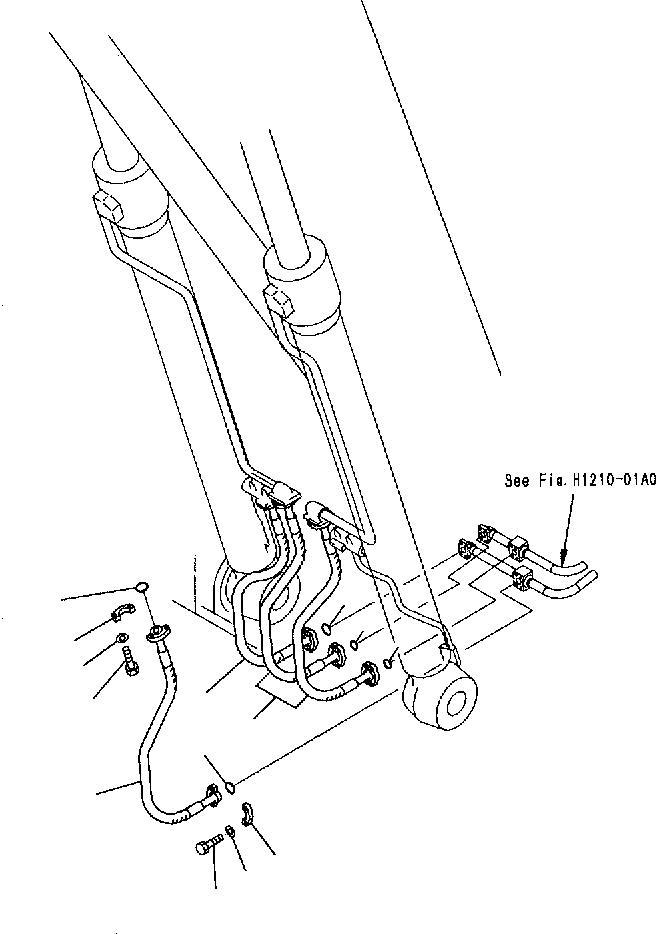 HOSE, 1090MM 207-62-71640 KOMATSU