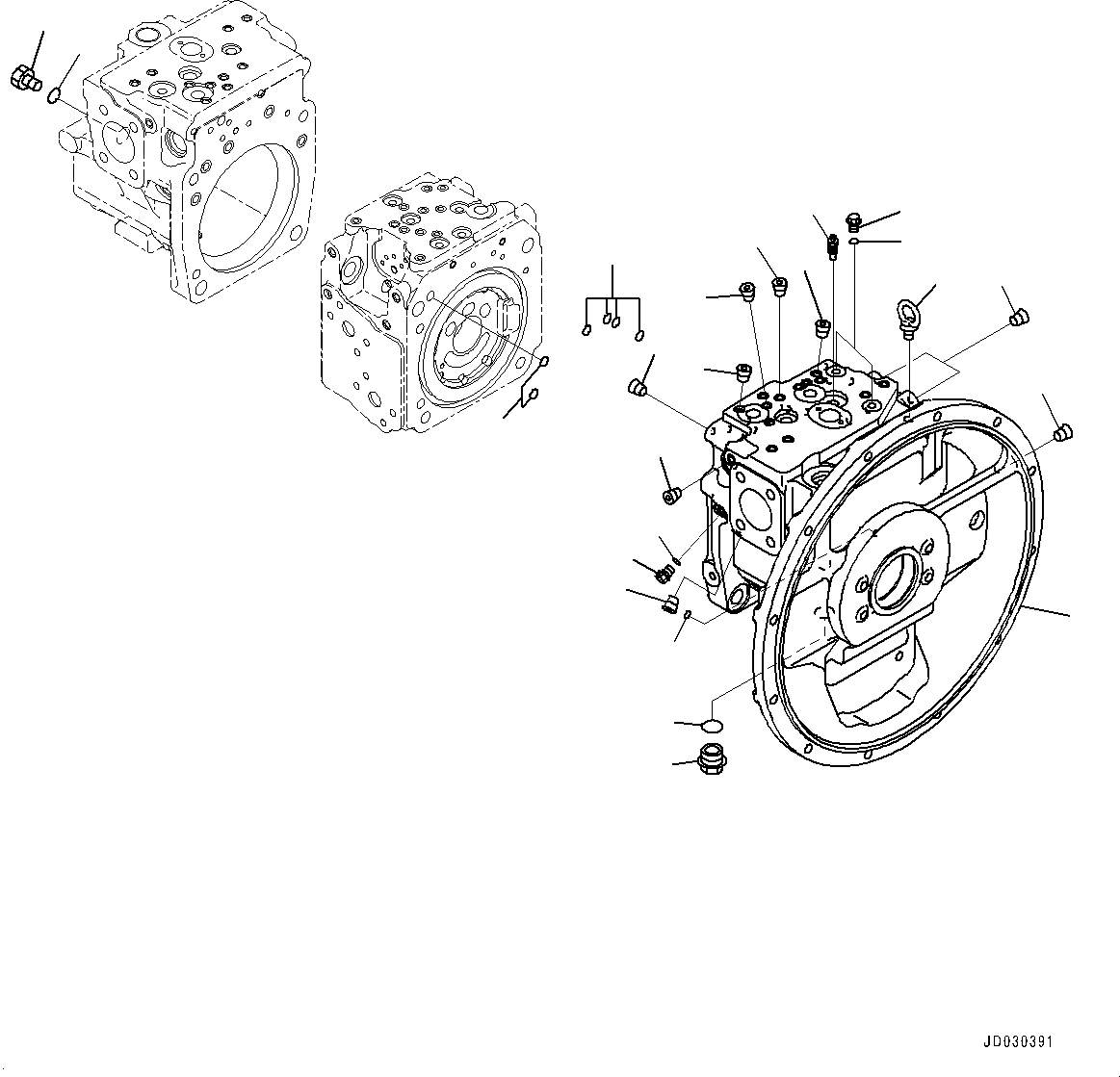 Pump Sub Assembly 708-2L-01900 KOMATSU