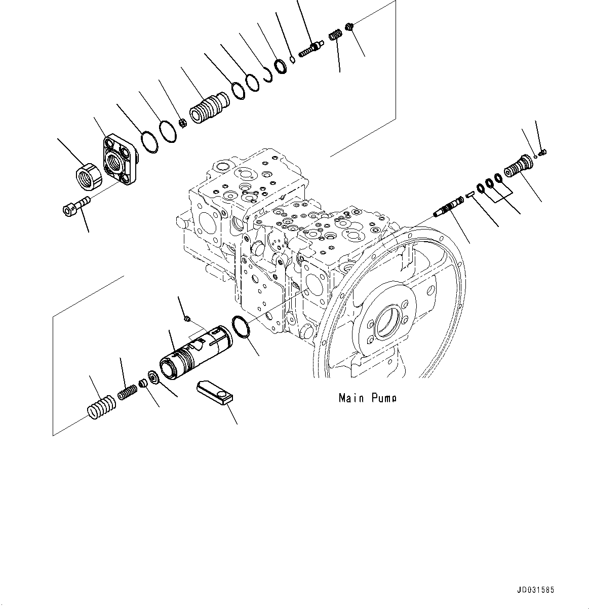 Valve Assembly, PC 708-2L-07410 KOMATSU